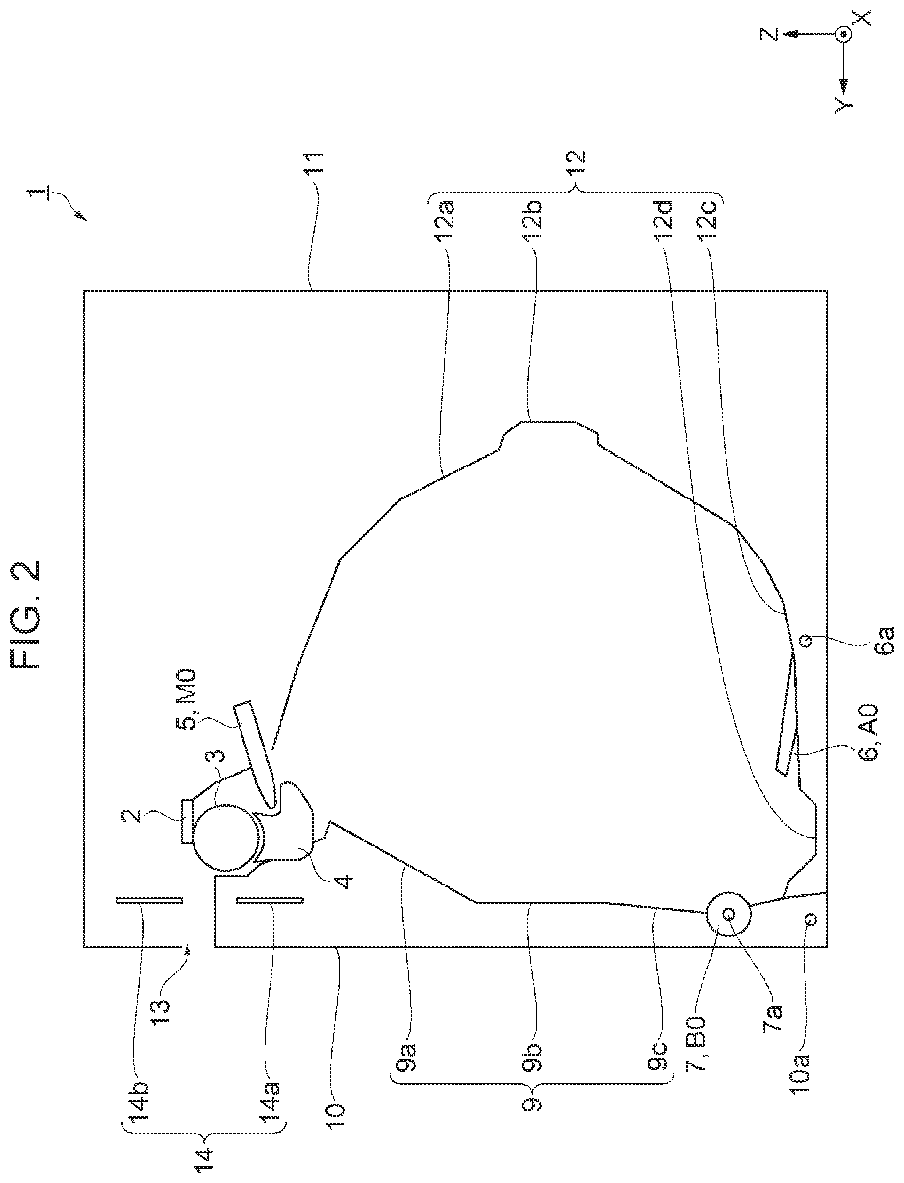 Patent US12617221 Figure 2 – Roll paper printer