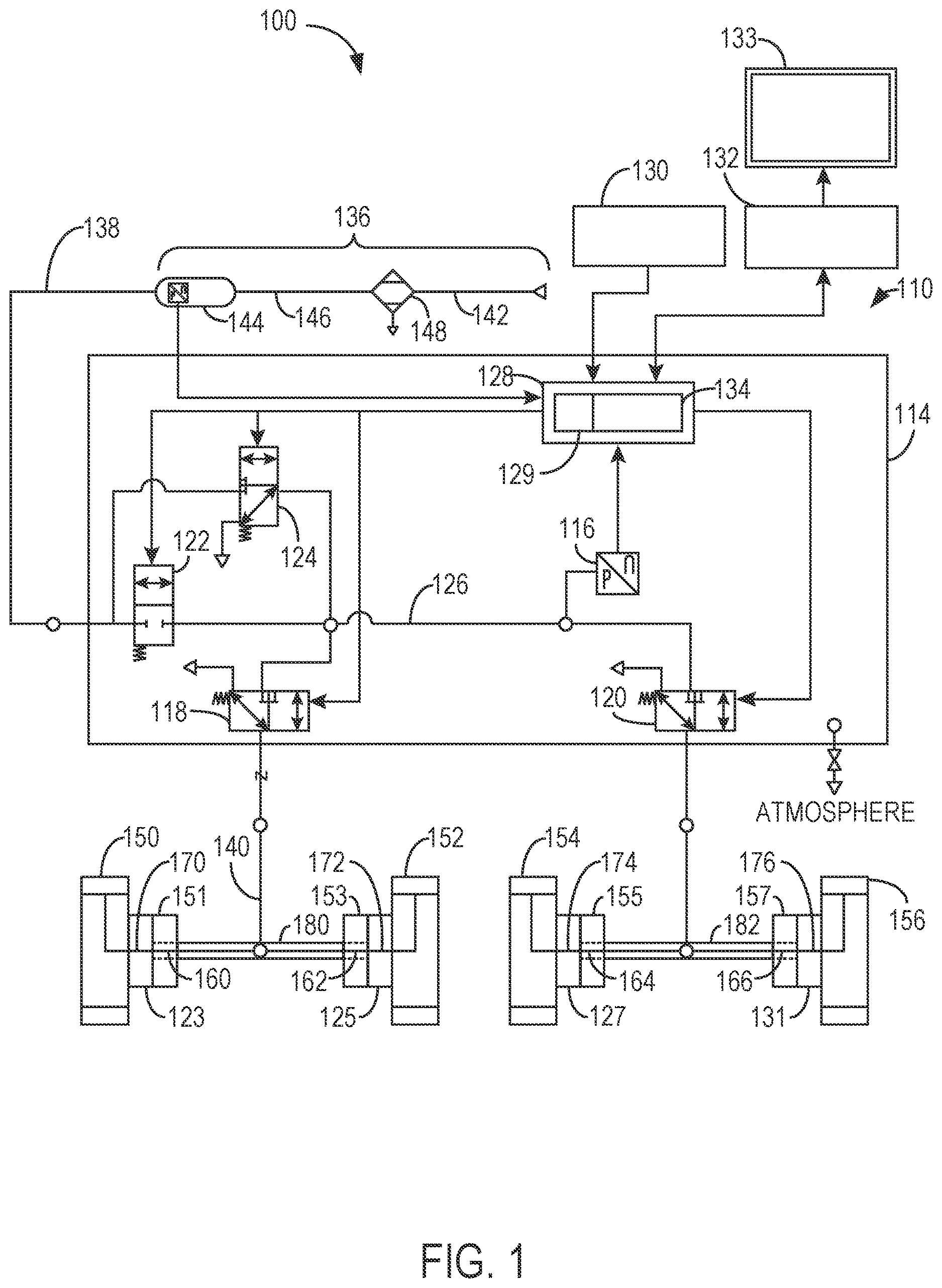 Patent US12617244 — Central tire inflation system with wheel hub including integrated sealing surface — Figure 1