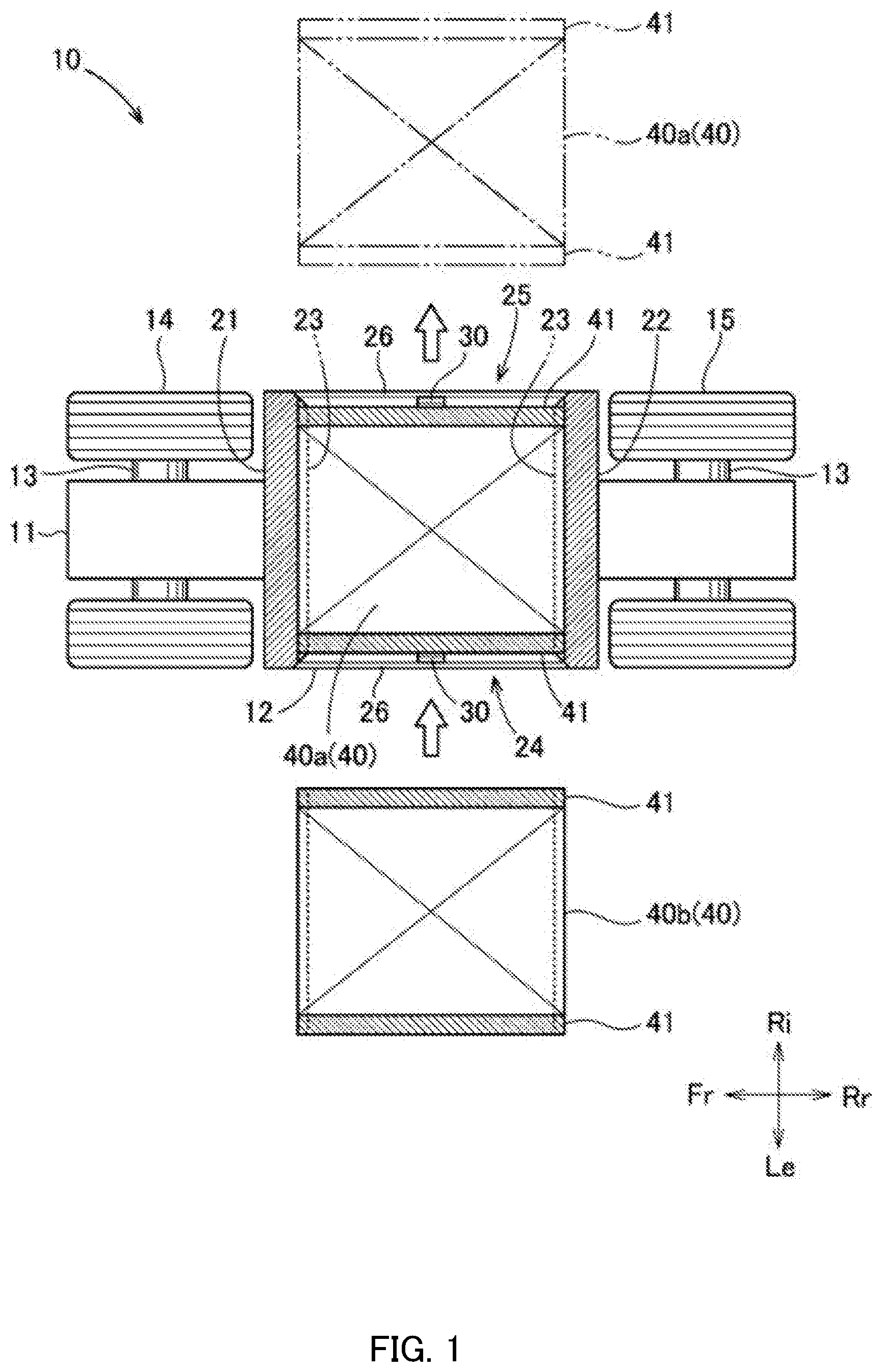 Patent US12617259 — Frame structure — Figure 1