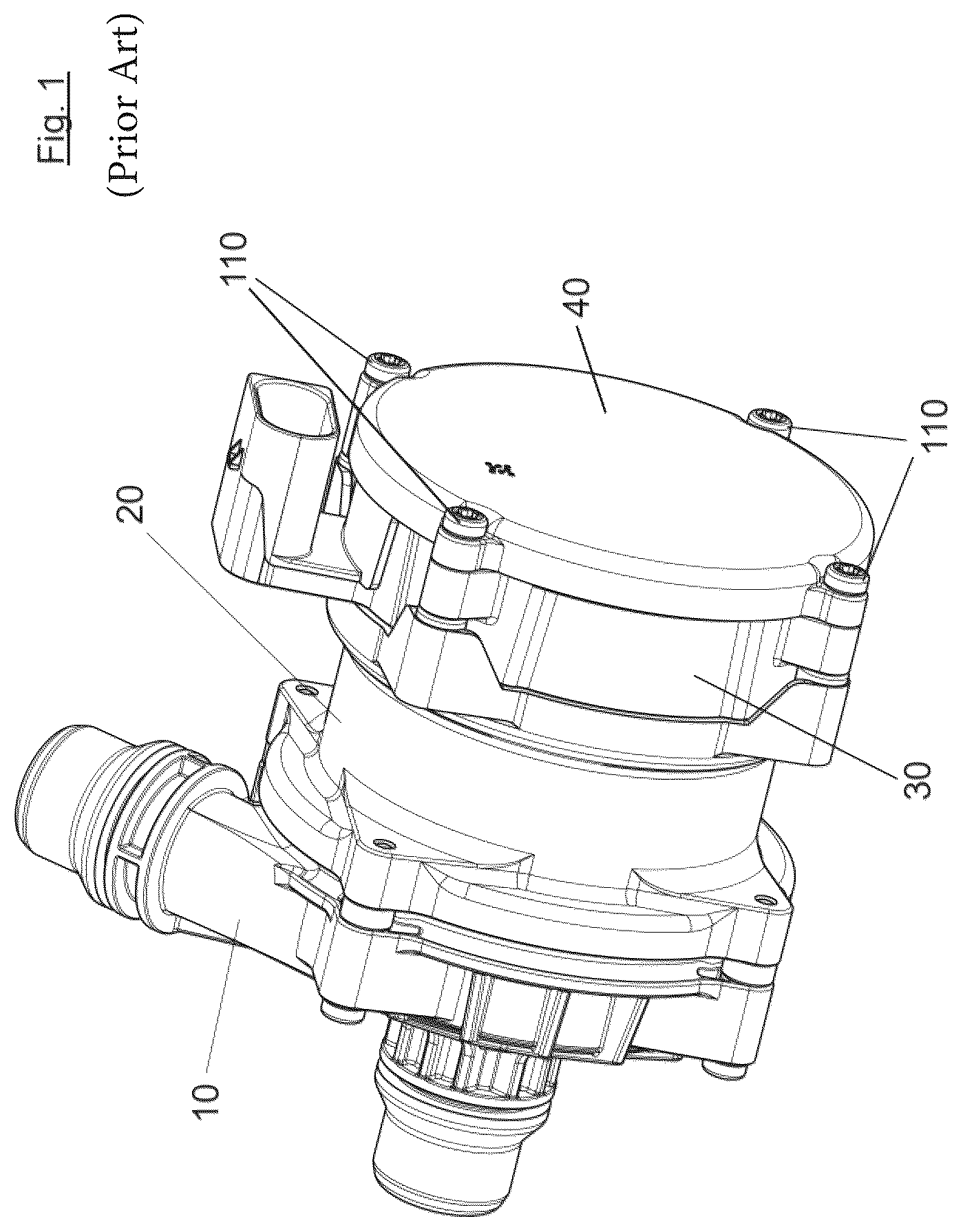 Patent US12617265 — Arrangement comprising a pump for a cooling circuit of a motor vehicle — Figure 1