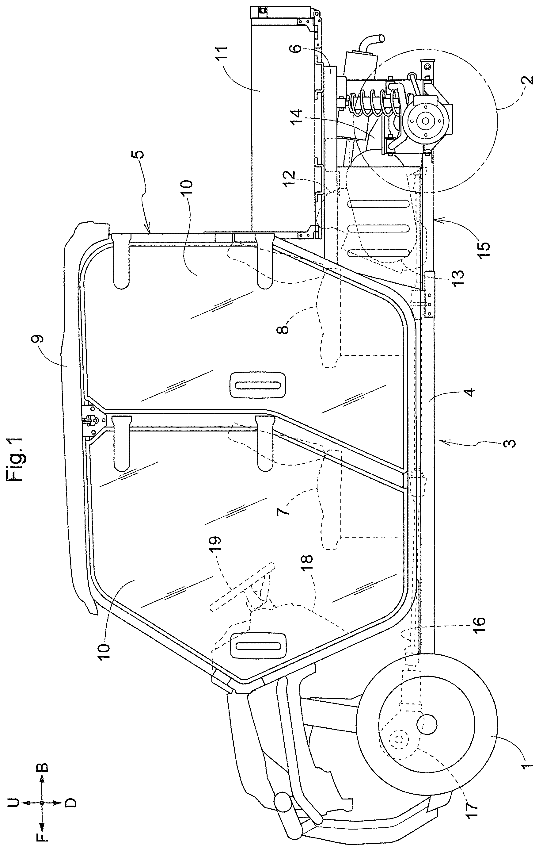 Patent US12617274 — Work vehicle — Figure 1