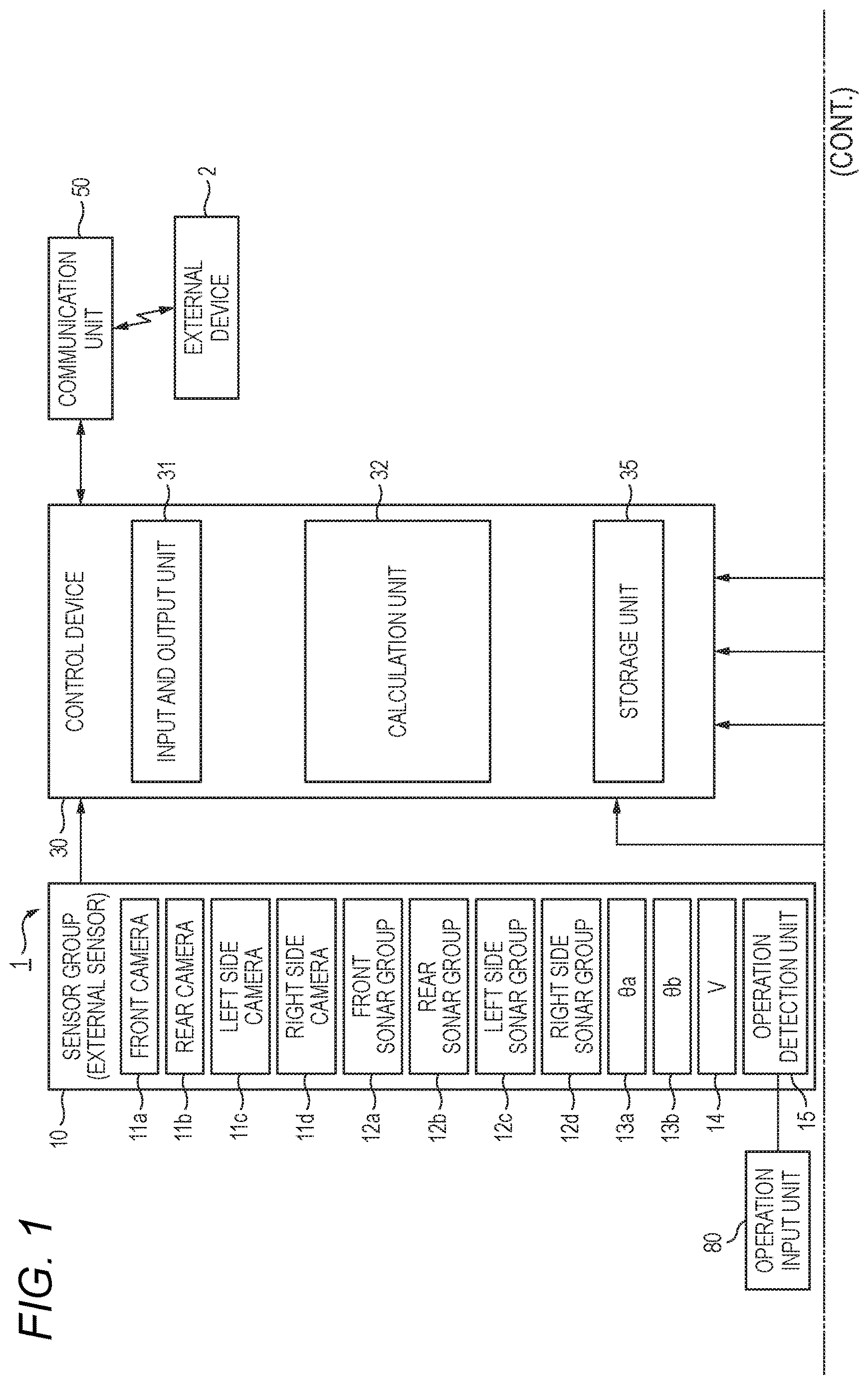 Patent US12617276 Figure 1 – Control device and moving body