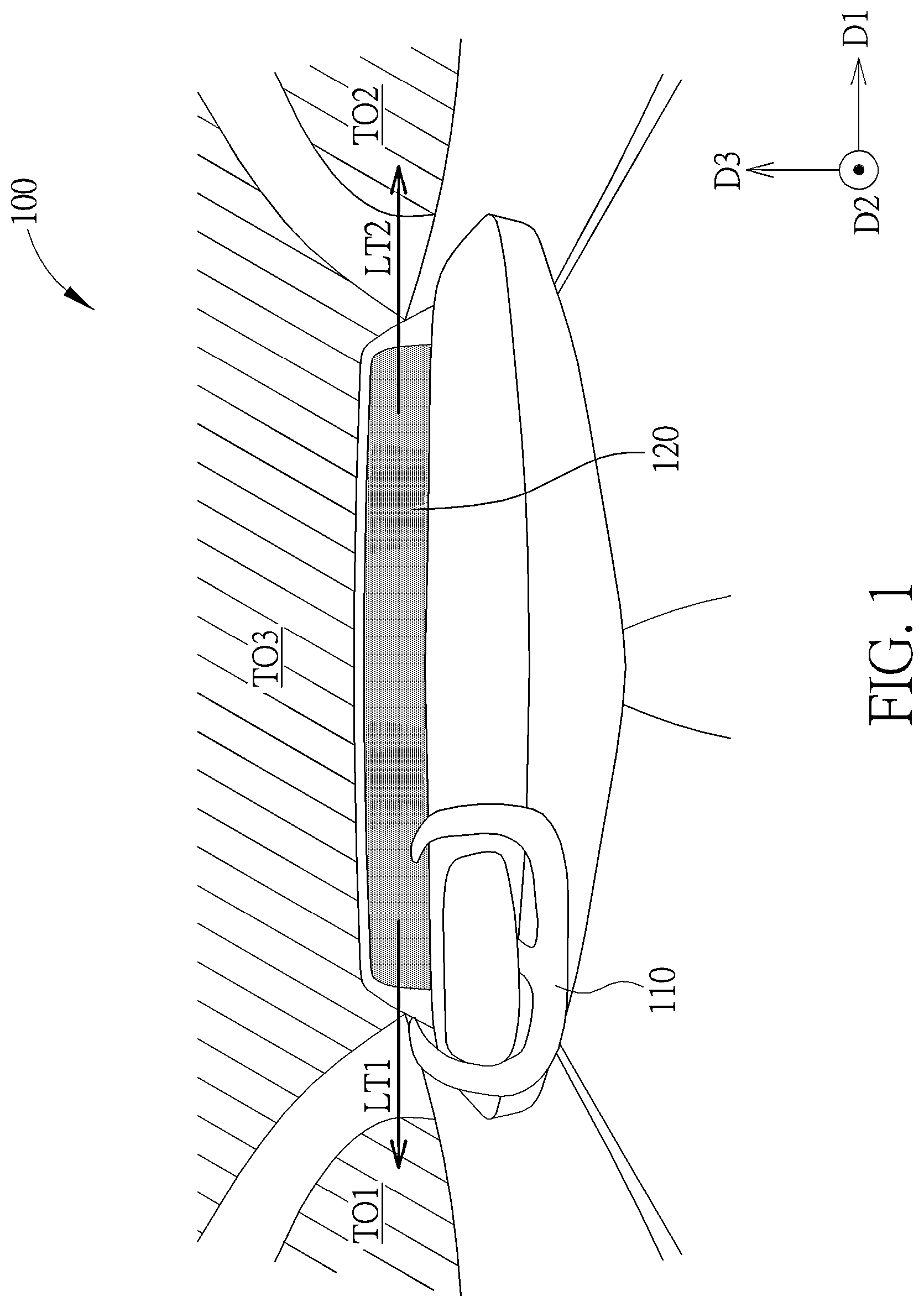 Patent US12617277 Figure 1 – Display device