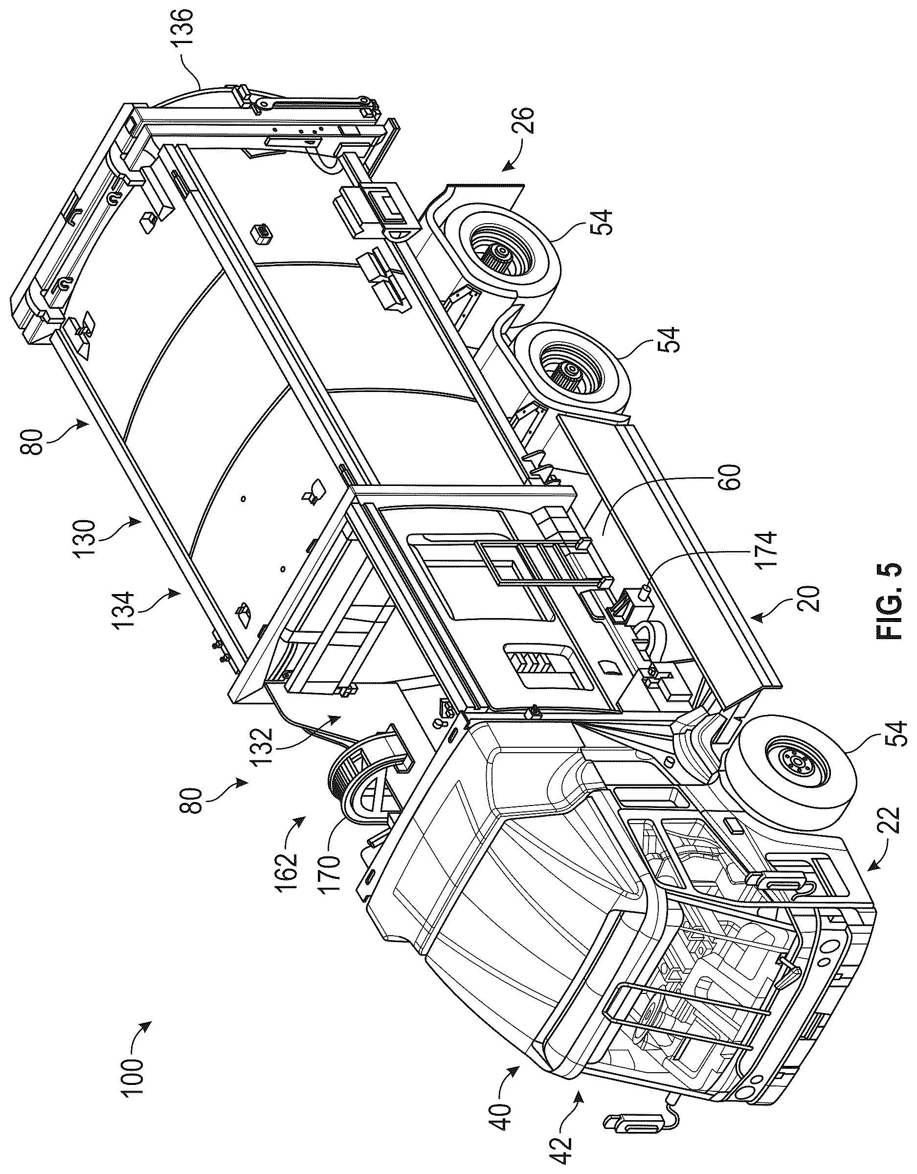 Patent US12617285 Figure 5 – Vehicle with power distribution unit