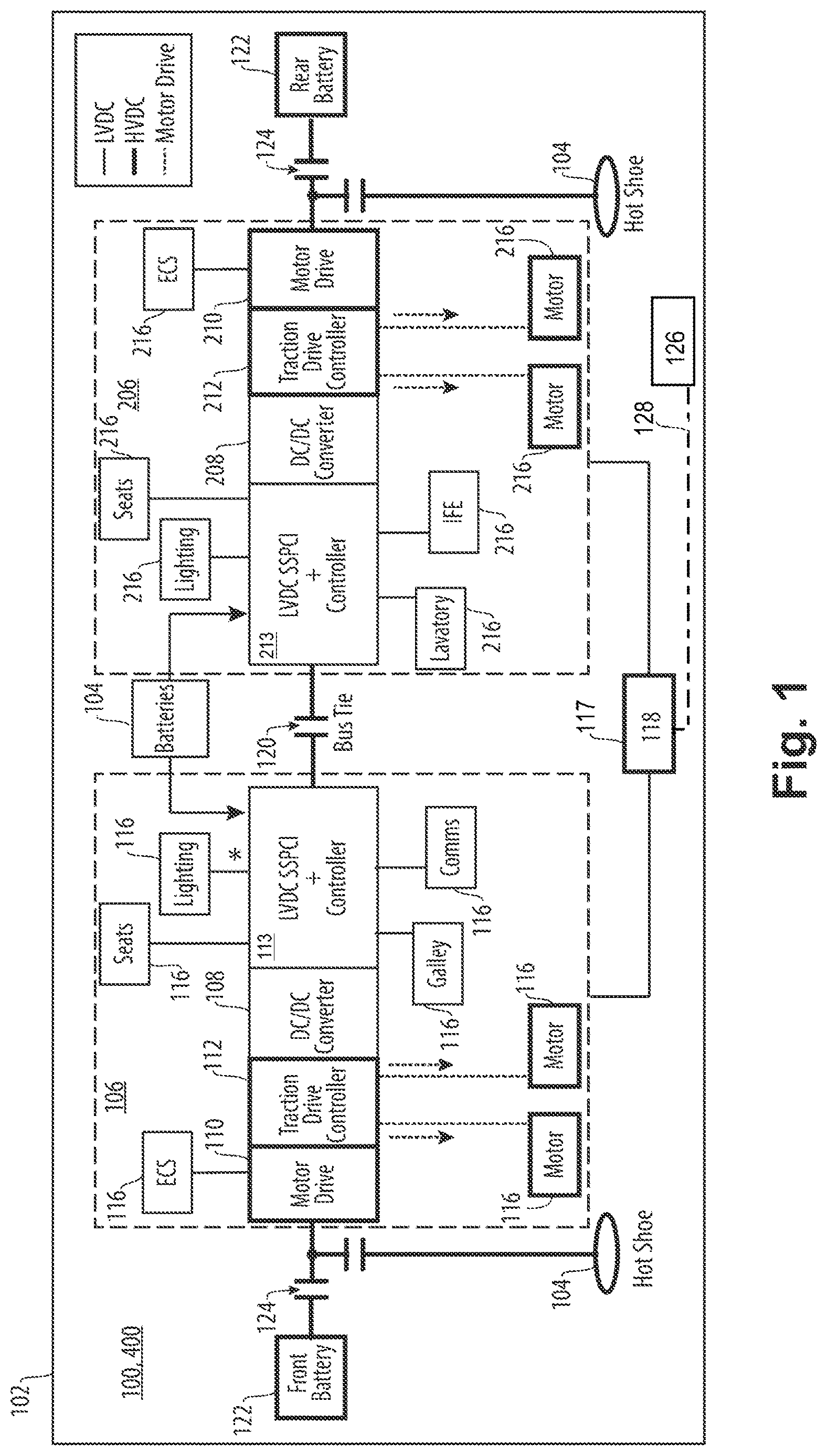 Patent US12617298 — Power district architecture for a vehicle — Figure 1