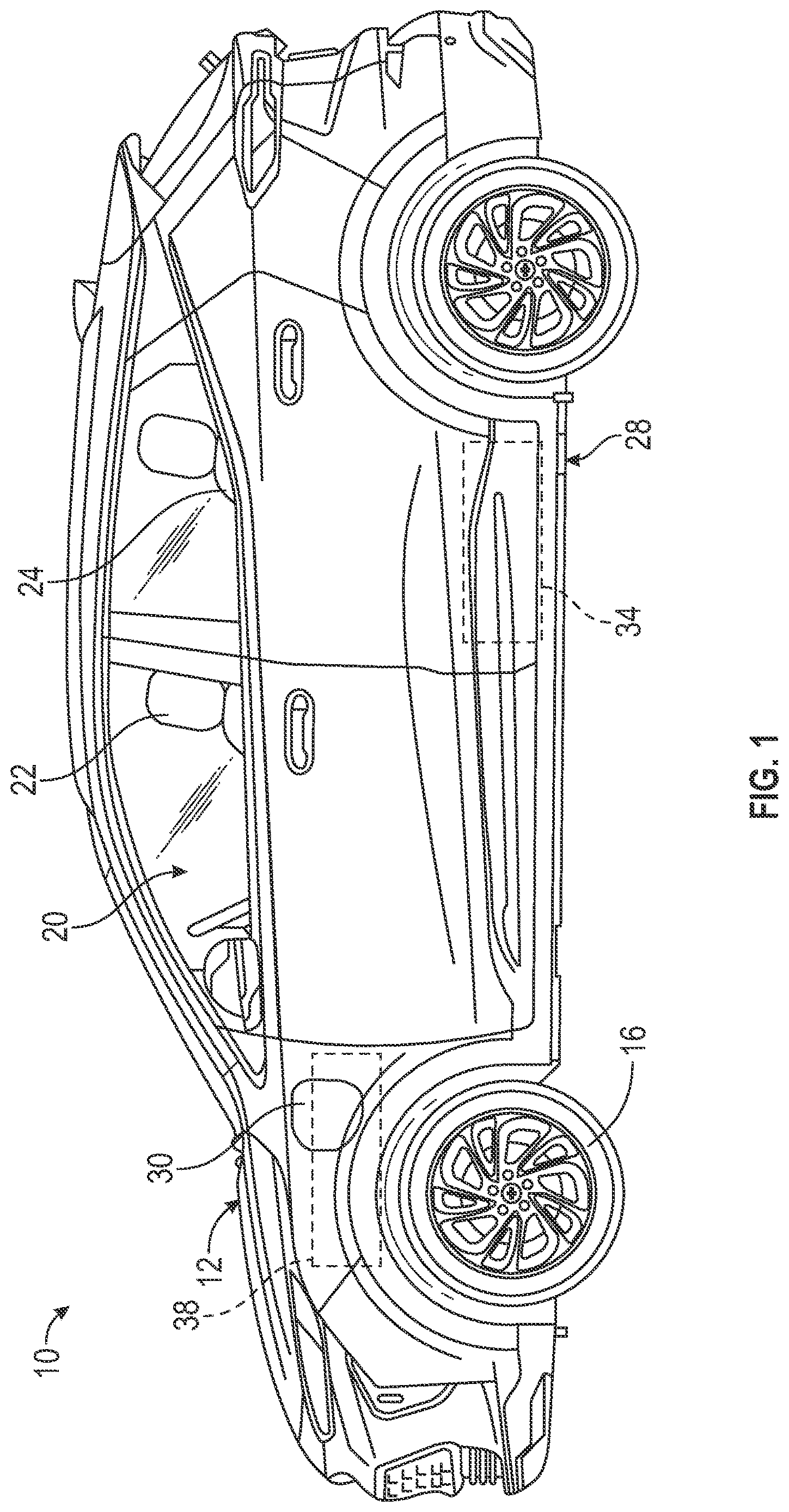 Patent US12617305 — Charge port cooling system for an electric vehicle — Figure 1