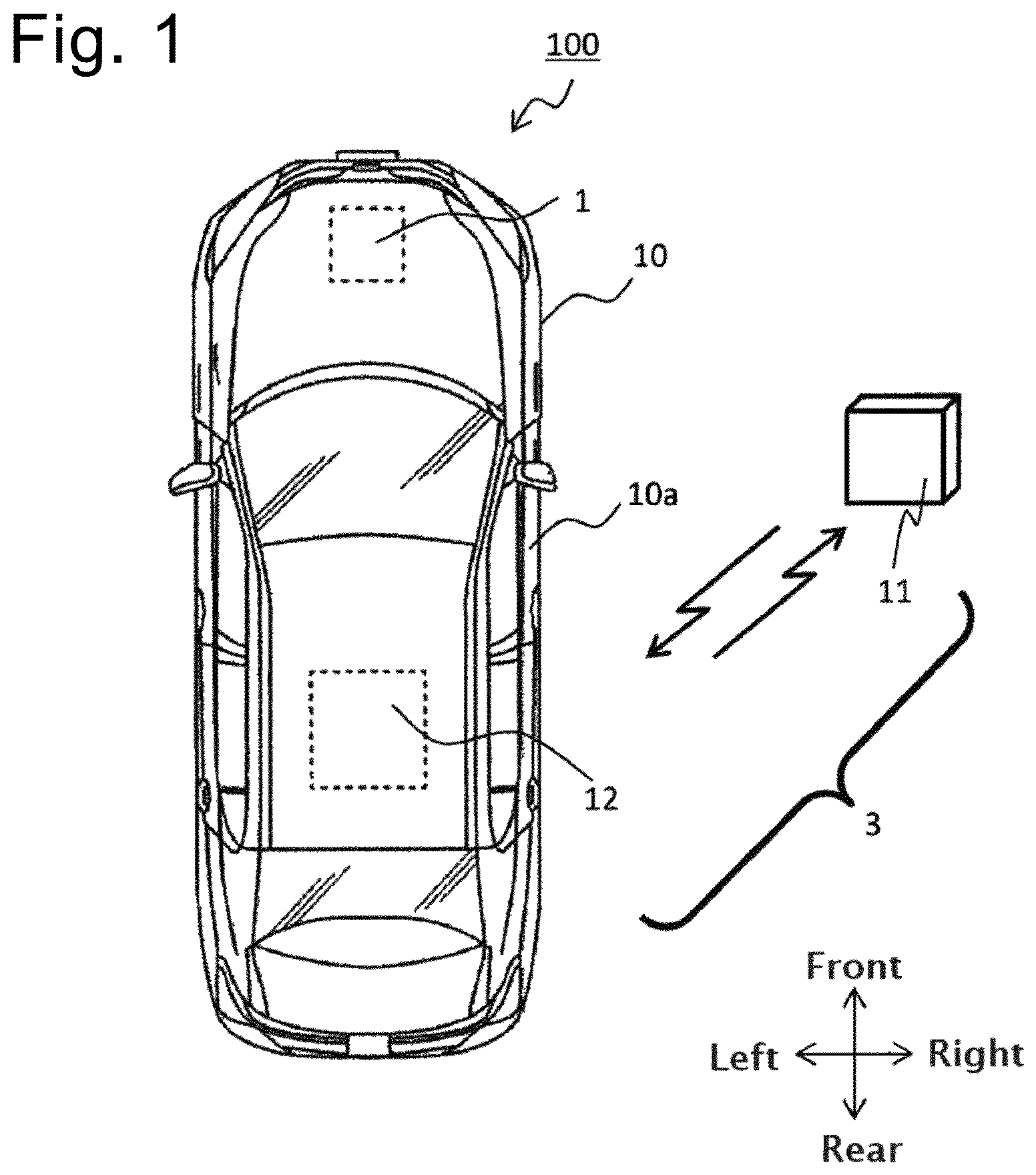 Patent US12617338 — Vehicular light system — Figure 1