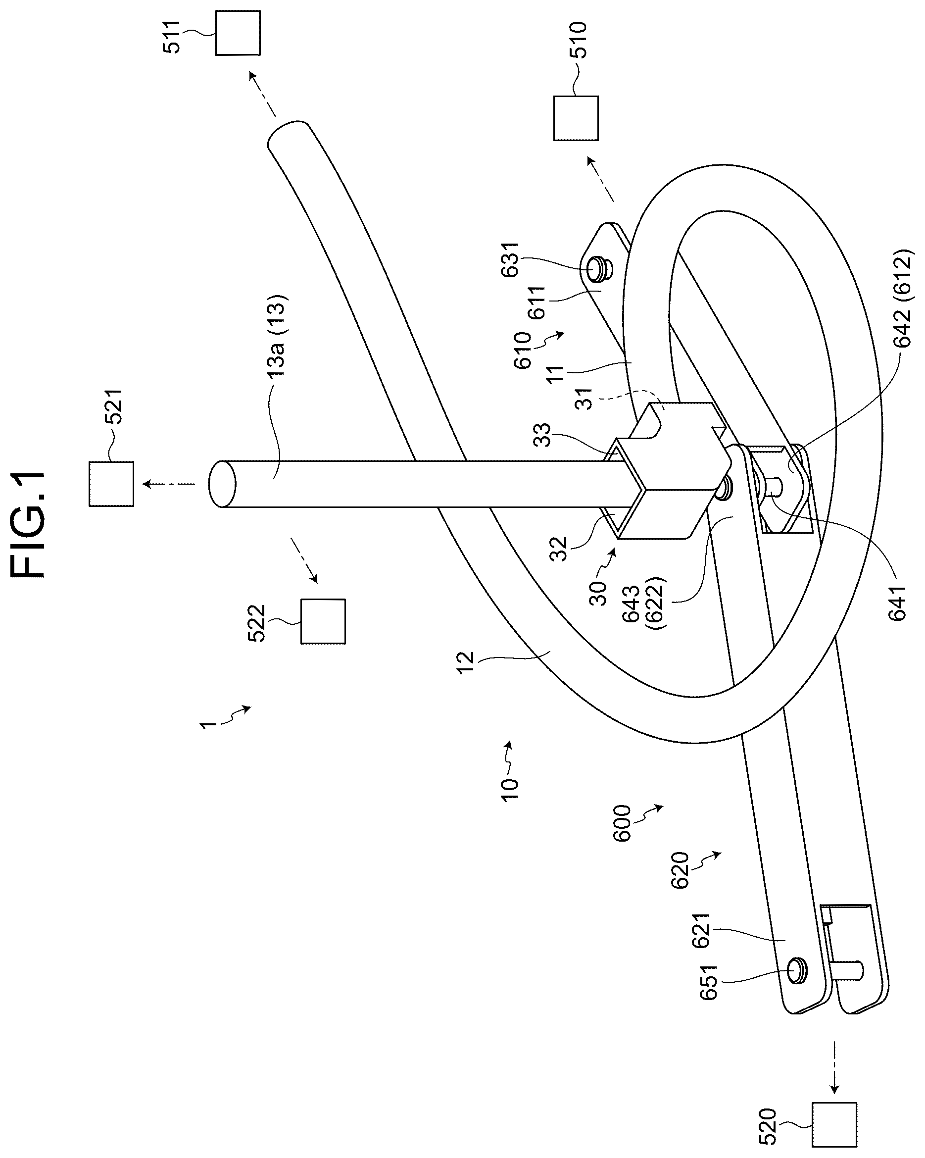 Patent US12617355 — Wire harness — Figure 1