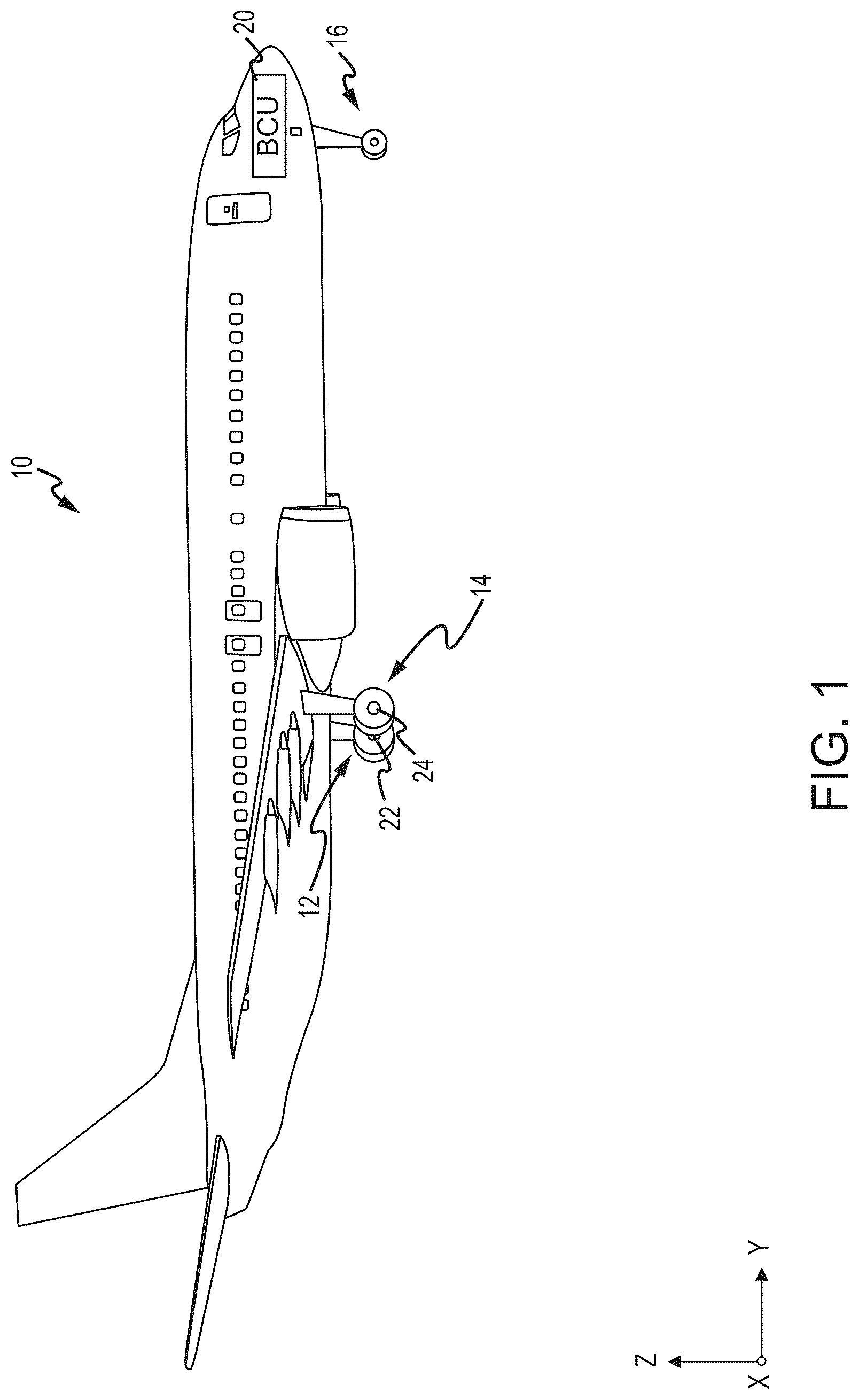 Patent US12617378 Figure 1 – Selective electromechanical brake actuator braking for power consumption reduction