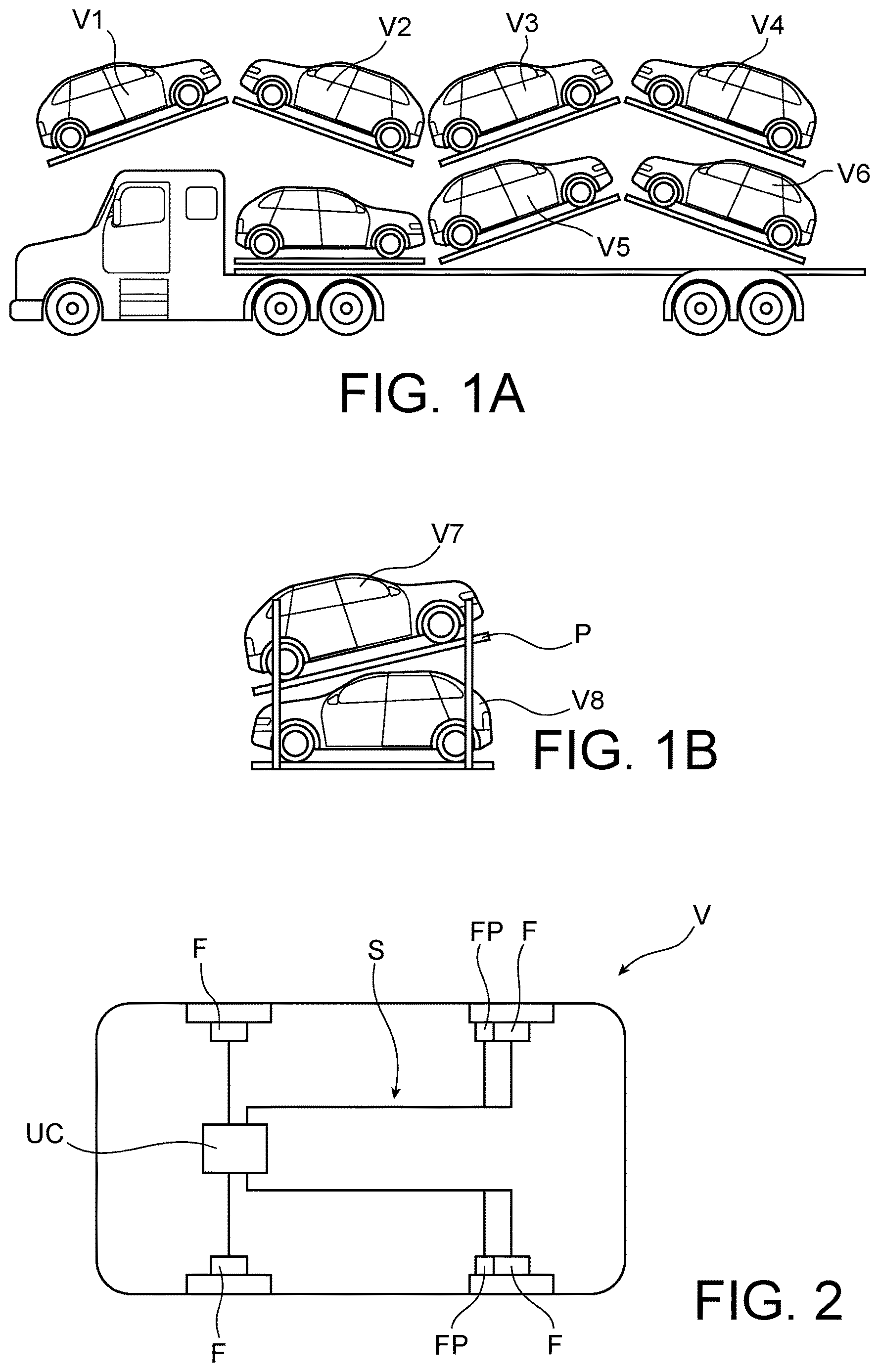 Patent US12617381 Figure 1 – Braking system including at least one parking brake