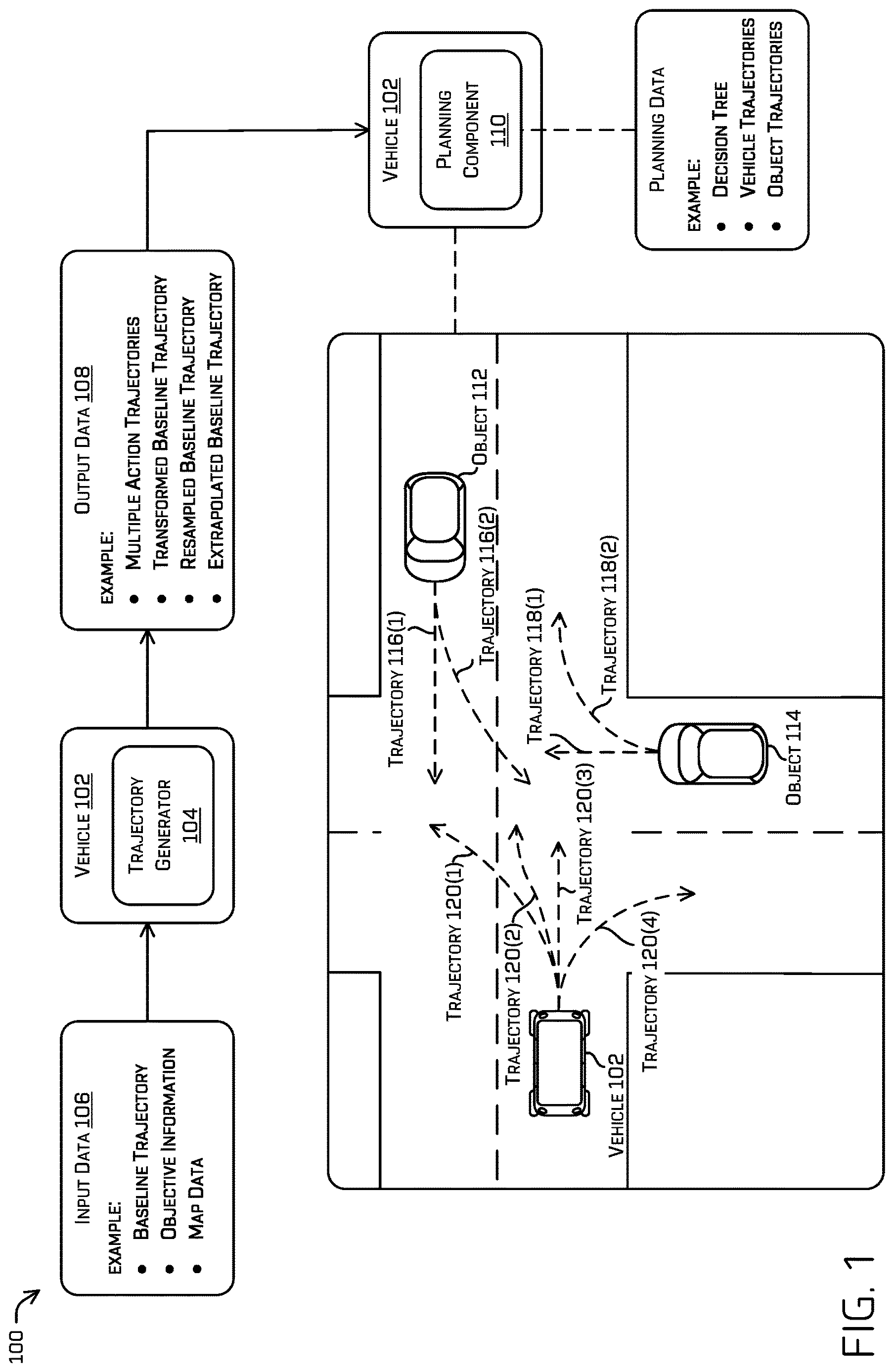 Patent US12617428 — Action reference generation pipeline — Figure 1