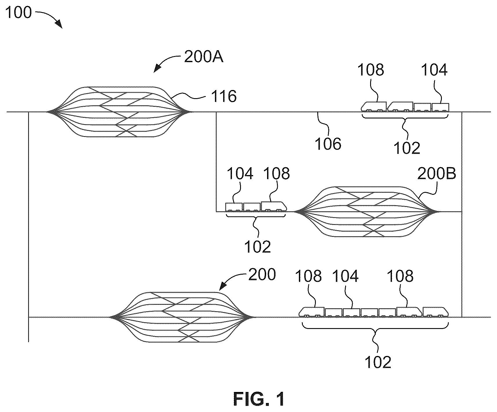 Patent US12617438 Figure 1 – Control system and method for a transportation network