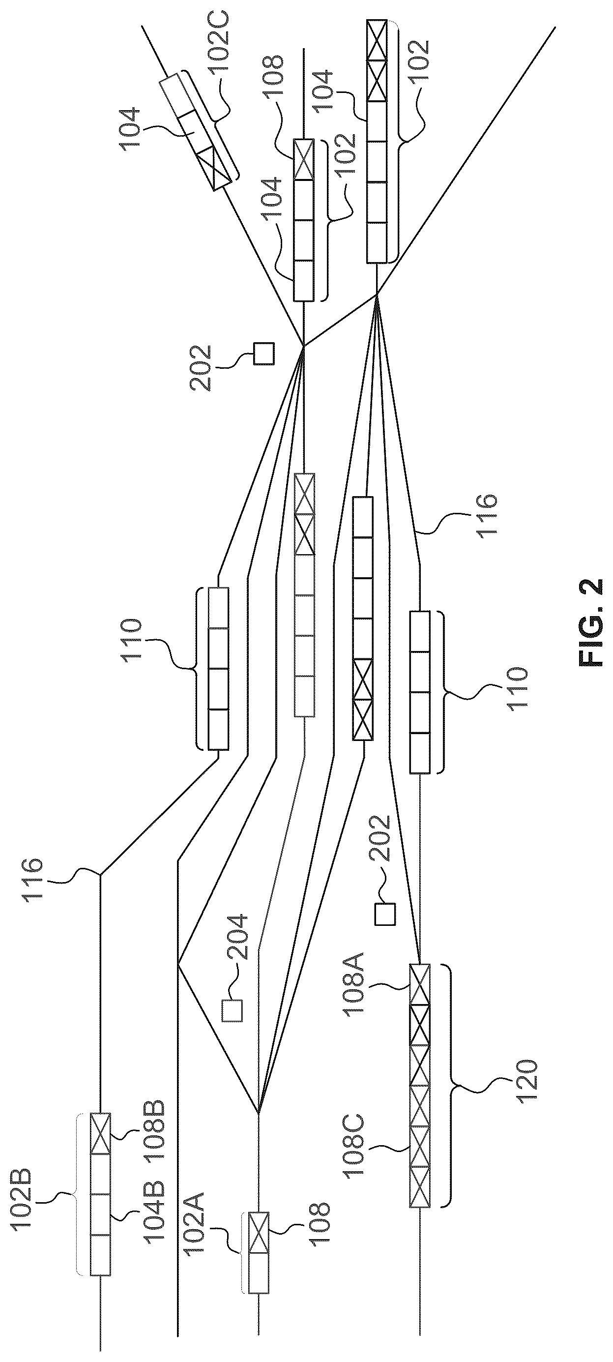 Patent US12617438 Figure 2 – Control system and method for a transportation network