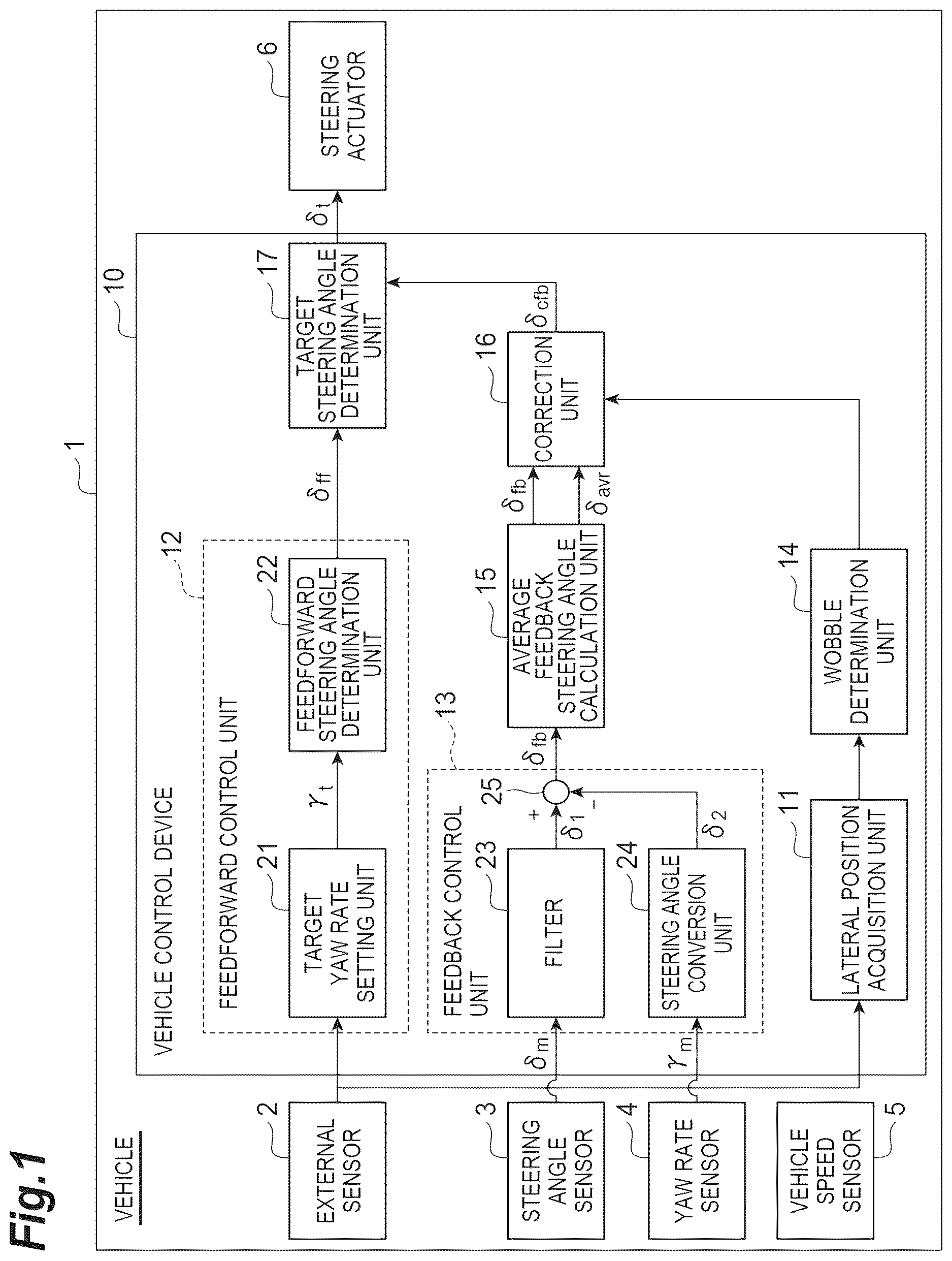Patent US12617459 — Vehicle control device — Figure 1
