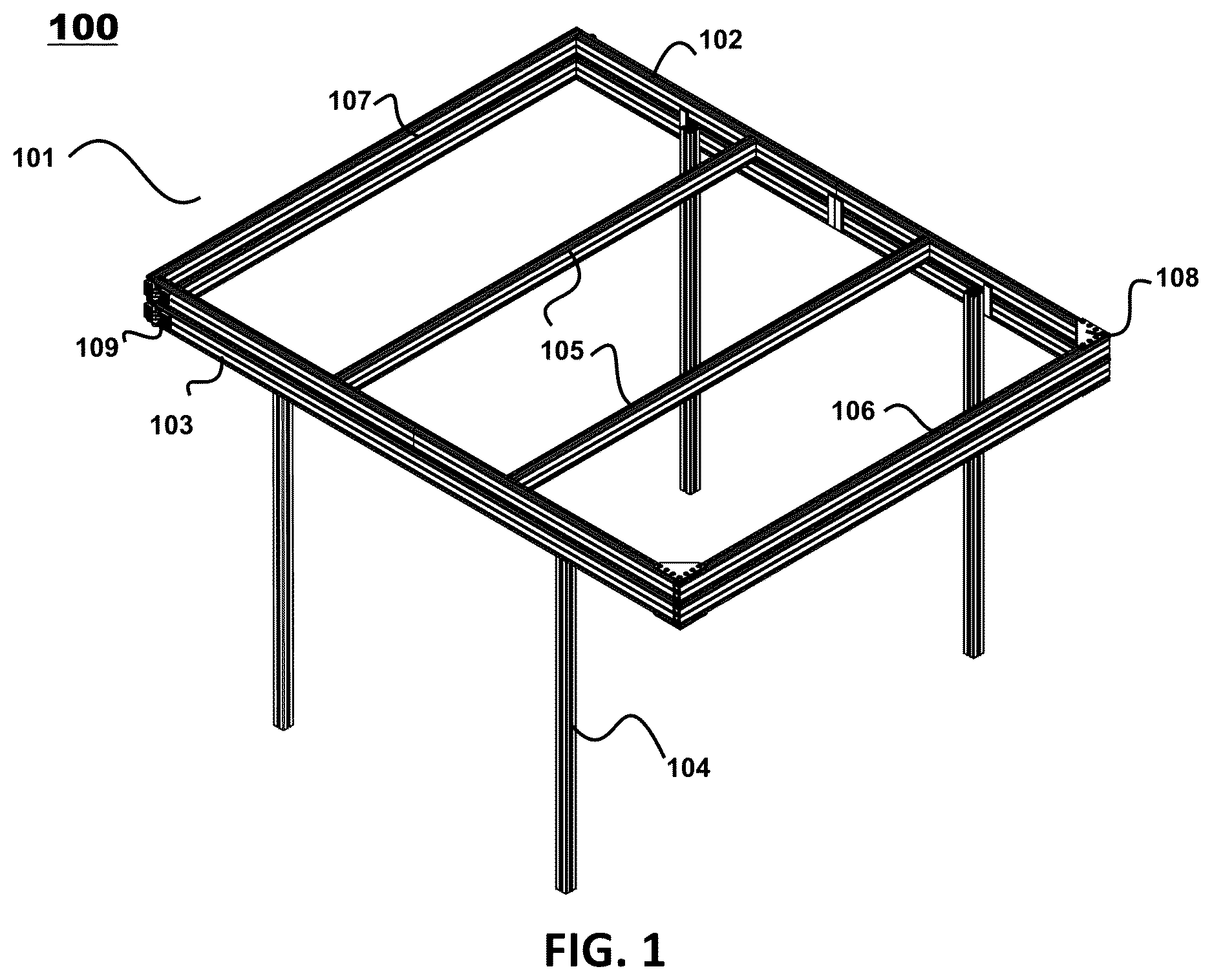Patent US12617477 Figure 1 – Configurable truck rack system