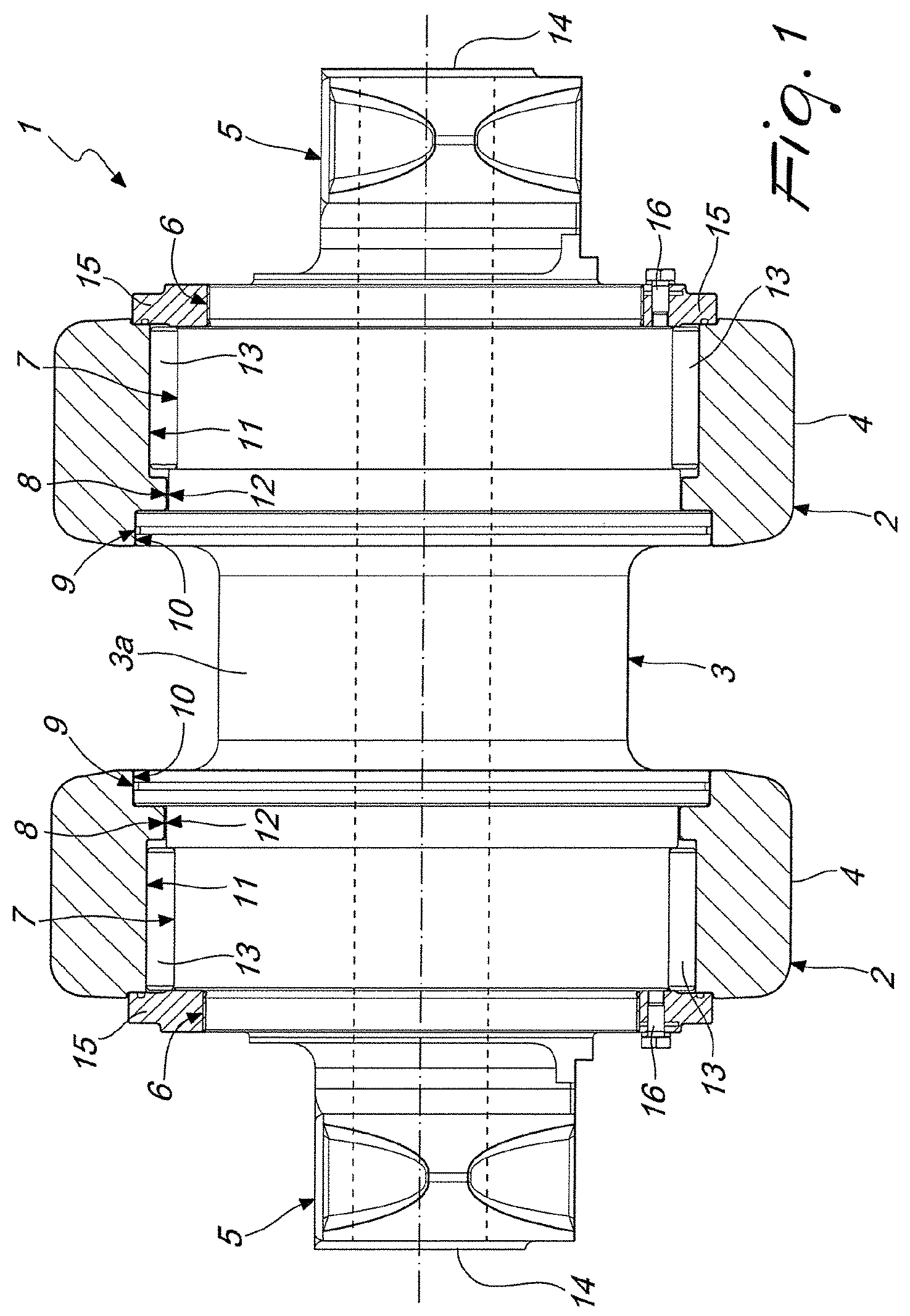 Patent US12617481 — Support roller for vehicle tracks — Figure 1