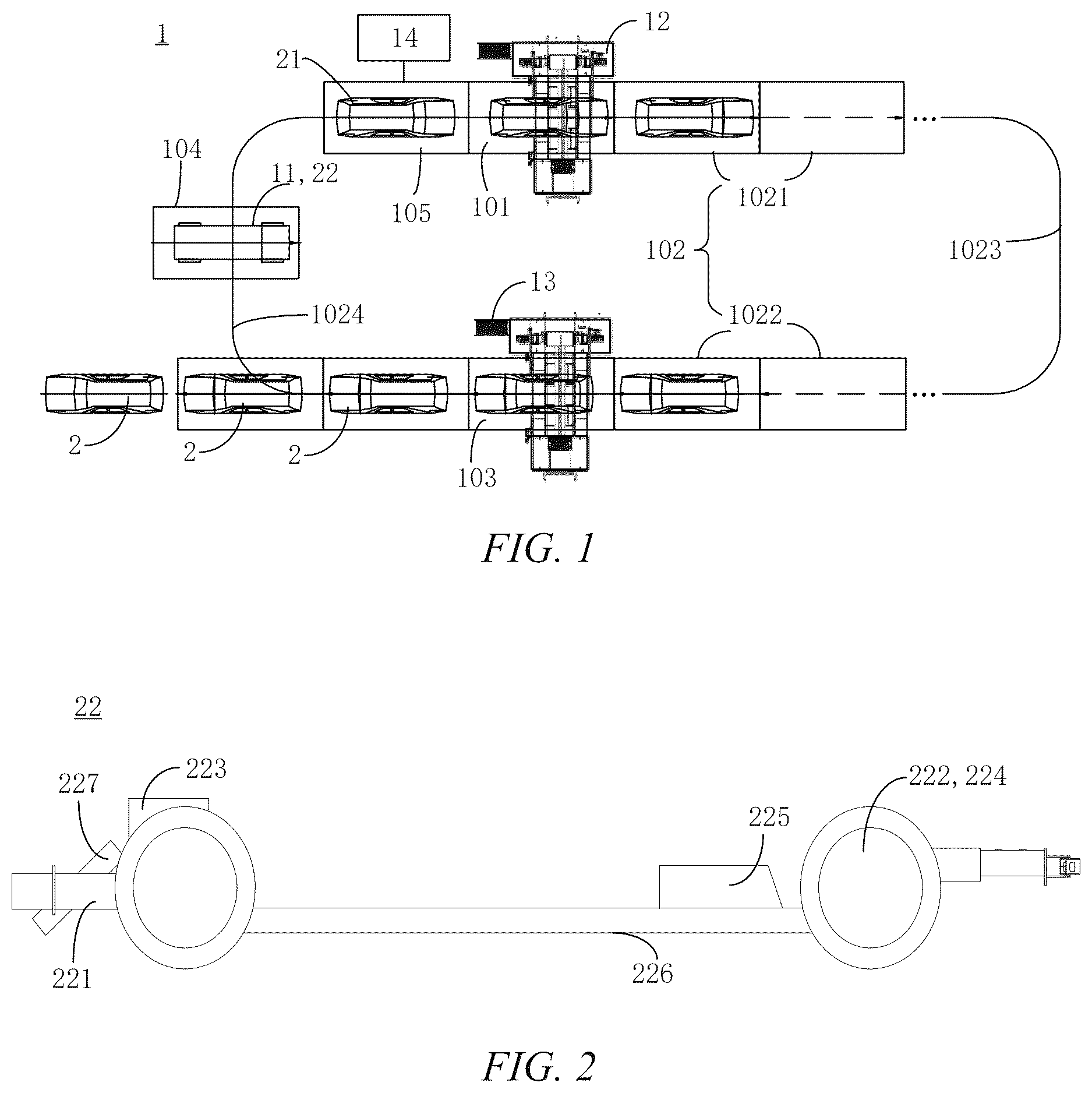 Patent US12617482 Figure 1 – Vehicle final assembly line and vehicle final assembly method