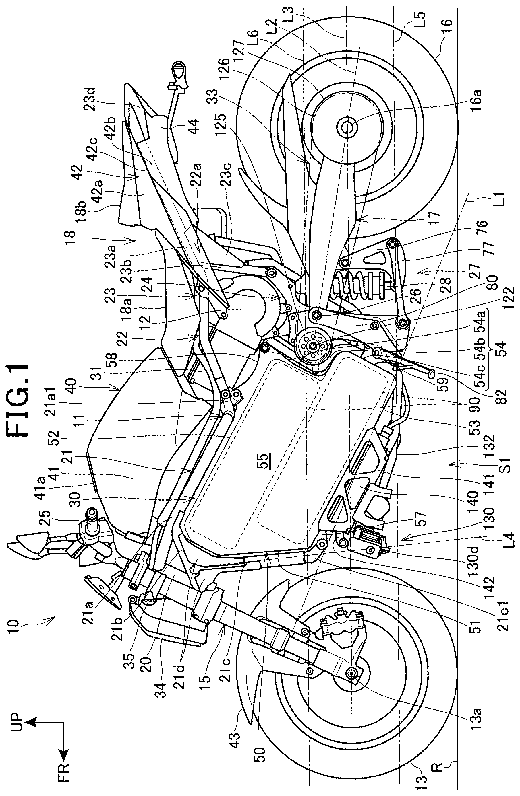 Patent US12617486 Figure 1 – Electric vehicle