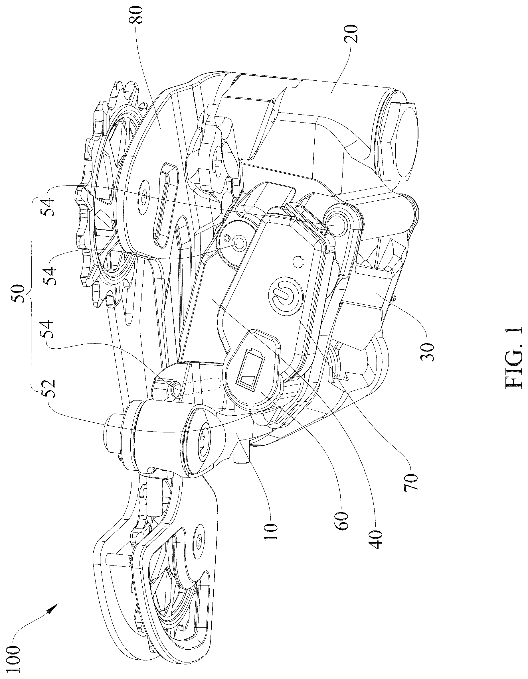 Patent US12617492 — Electronic derailleur — Figure 1