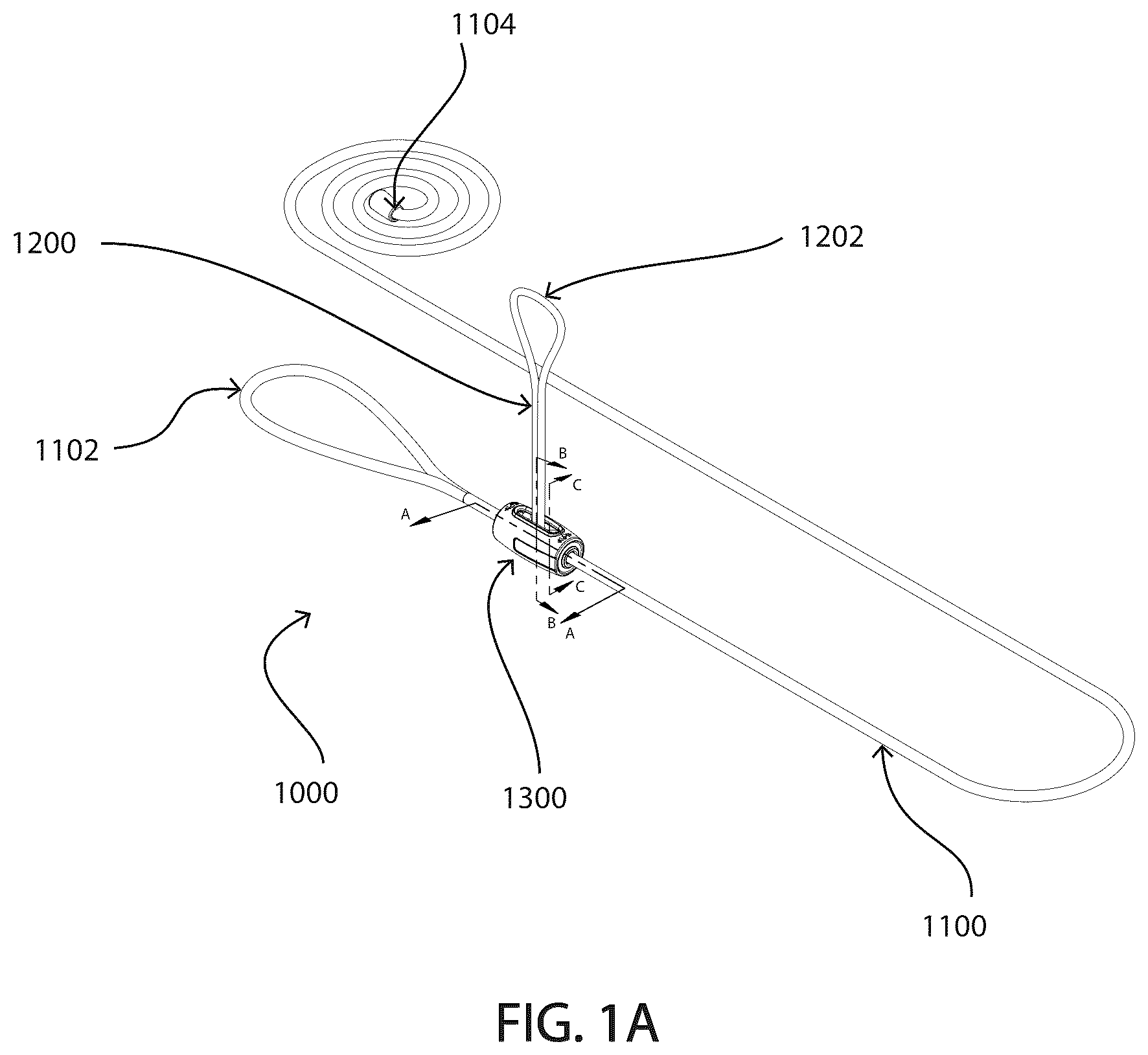 Patent US12617494 — Adjustable tether line systems and securement methods — Figure 1