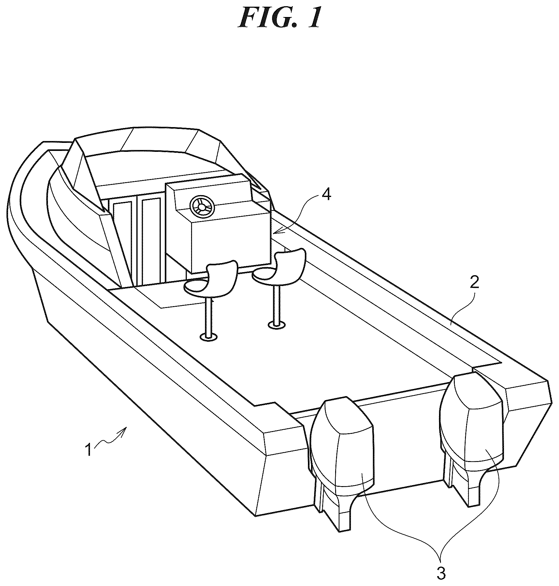Patent US12617515 Figure 1 – Marine vessel including steering mechanism for marine vessel