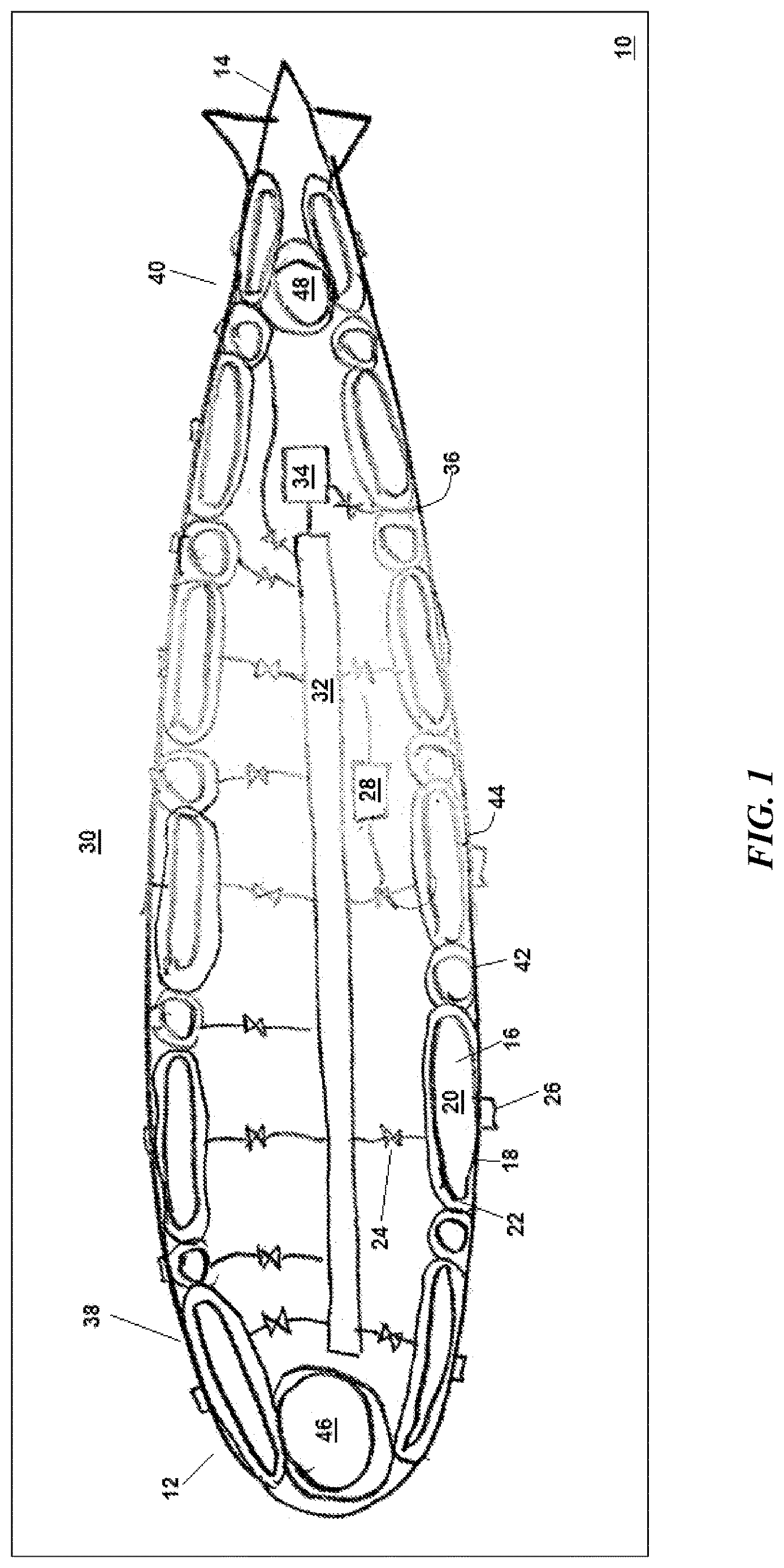 Patent US12617519 — Airship with self-ballasting airframe — Figure 1