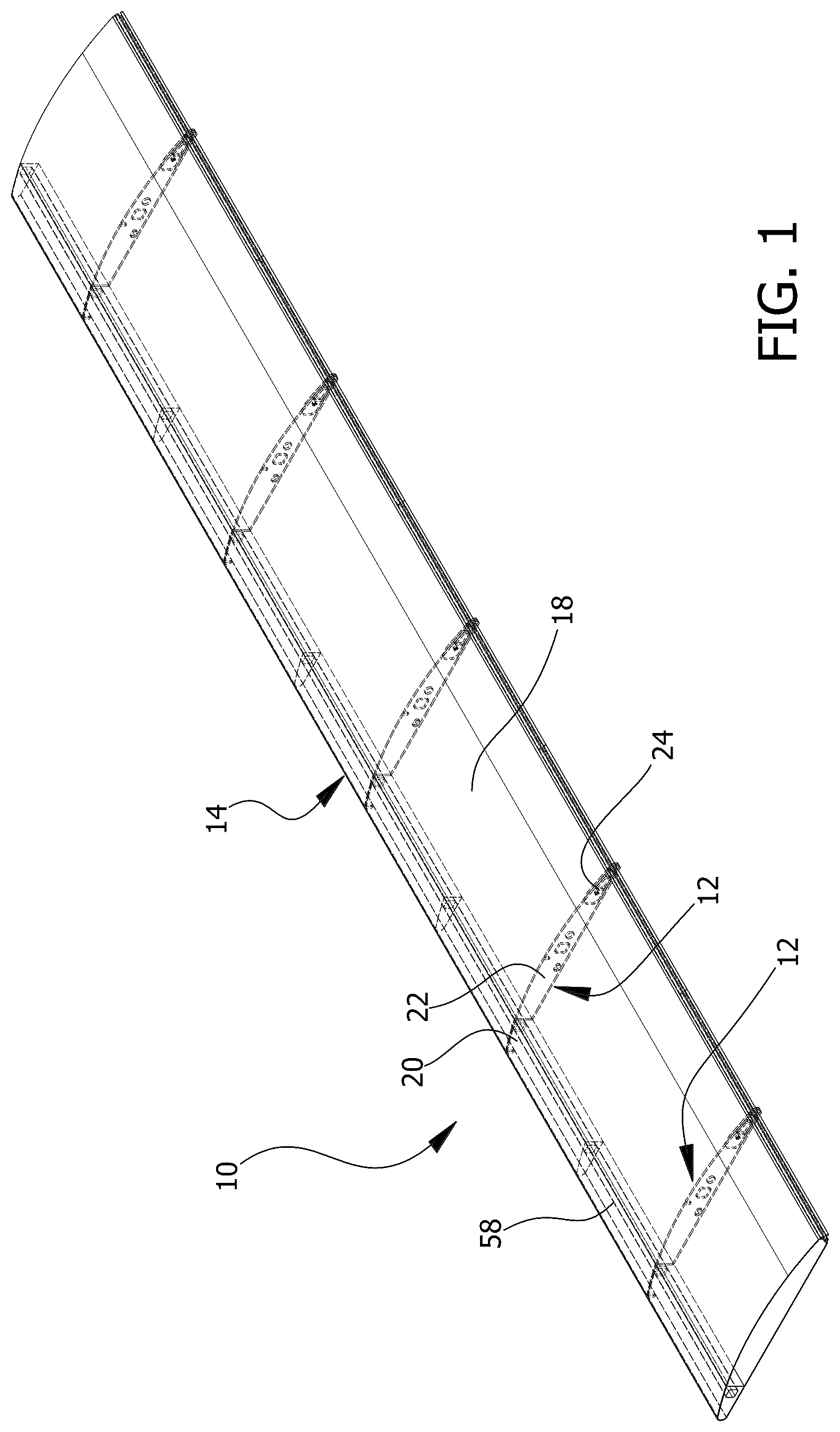 Patent US12617520 — Collapsible wing for aircraft — Figure 1