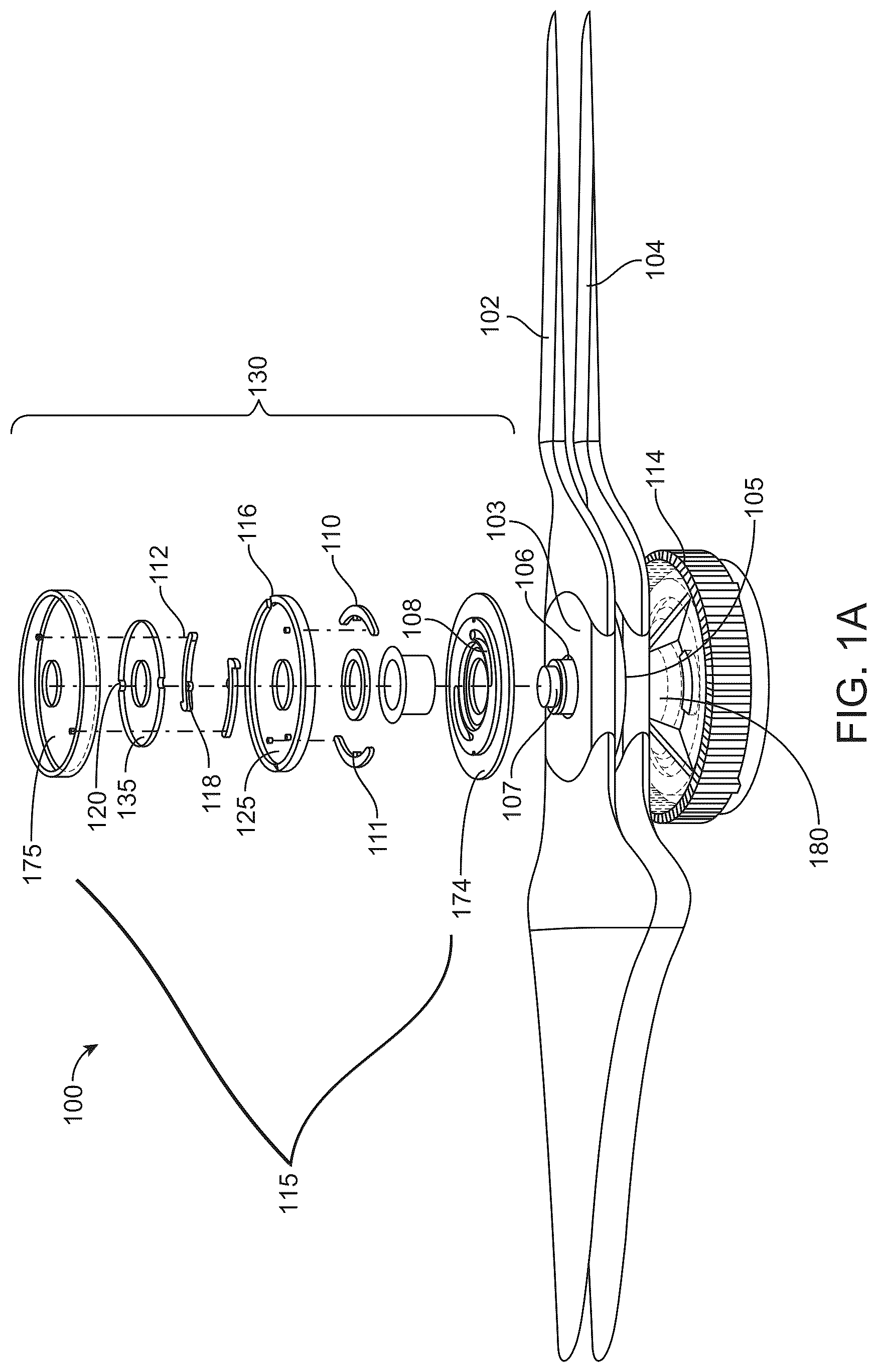 Patent US12617527 Figure 1 – Scissoring mechanisms deploying at low speed