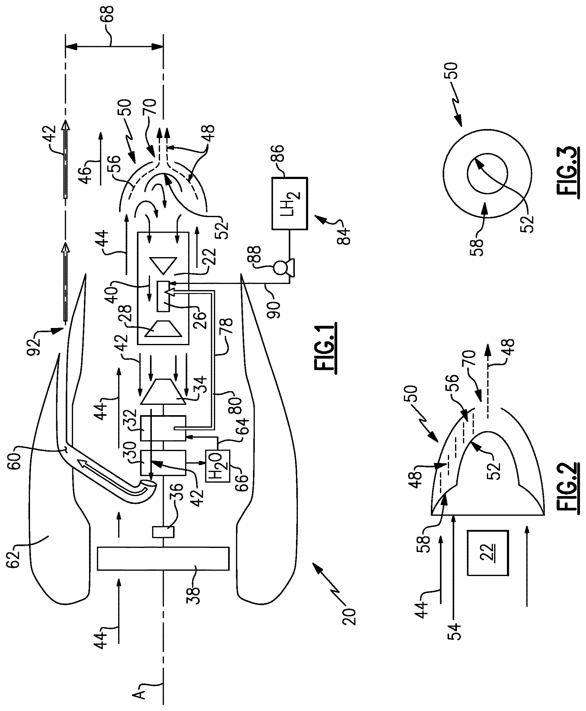 Patent US12617540 Figure 1 – Aft air inlet particle separator for turbine engine