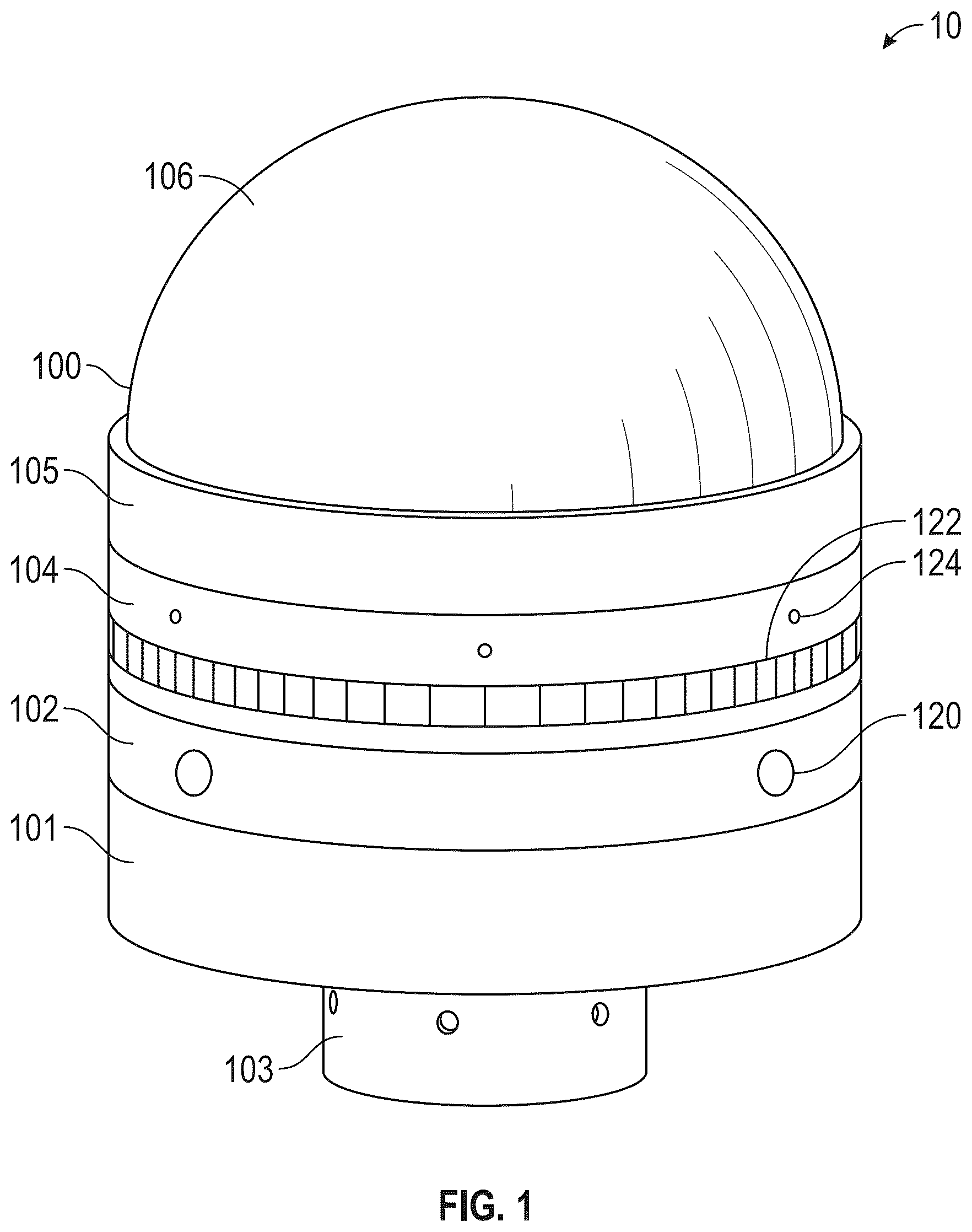 Patent US12617564 Figure 1 – Remote modular data collection and UAS docking system and method