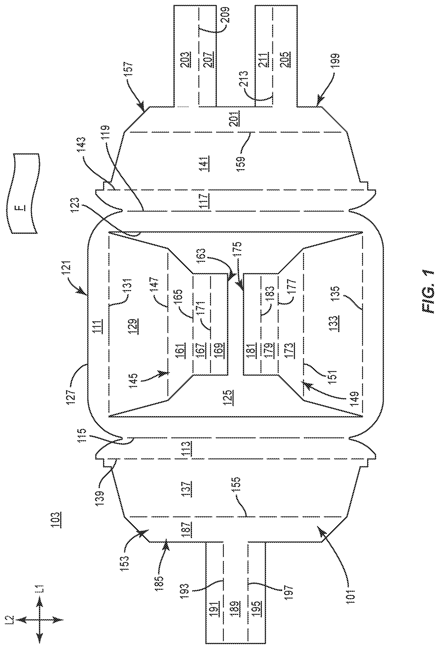 Patent US12617578 Figure 1 – Tray with divider features