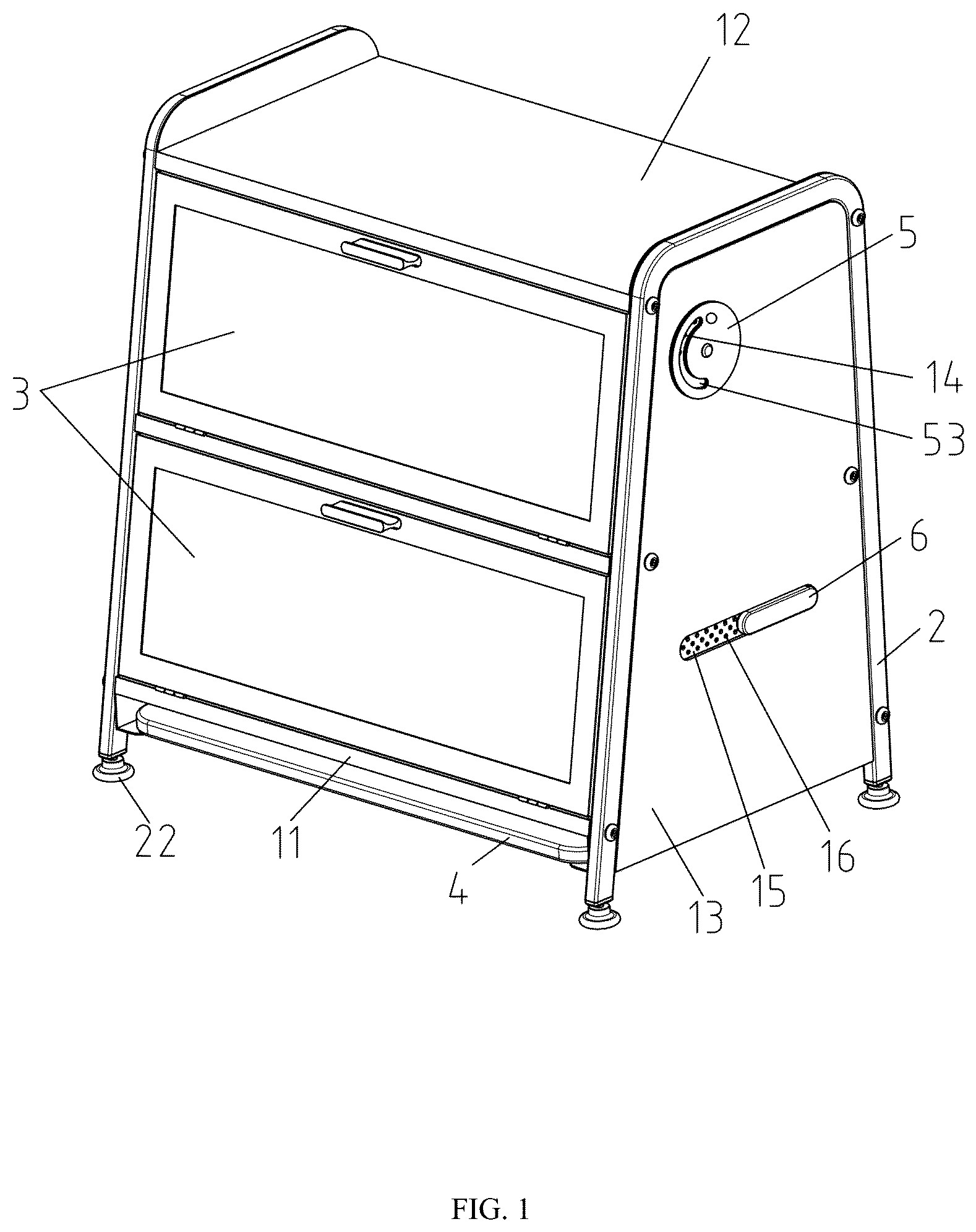 Patent US12617592 — Storage box with adjustable air vents — Figure 1