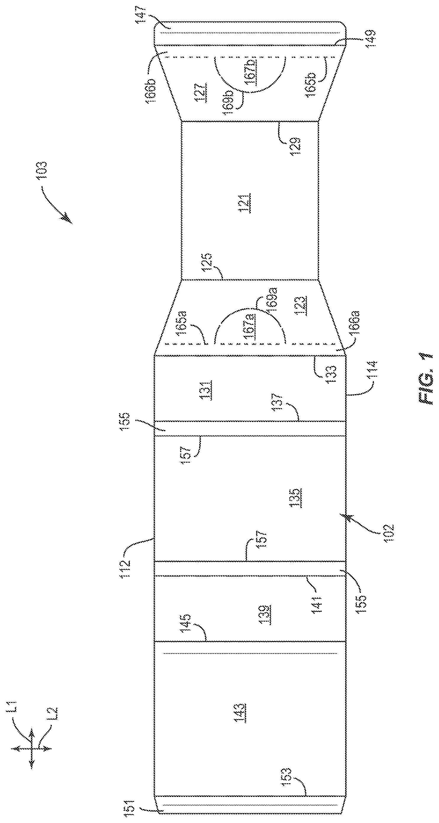 Patent US12617595 — Sleeve for holding containers — Figure 1