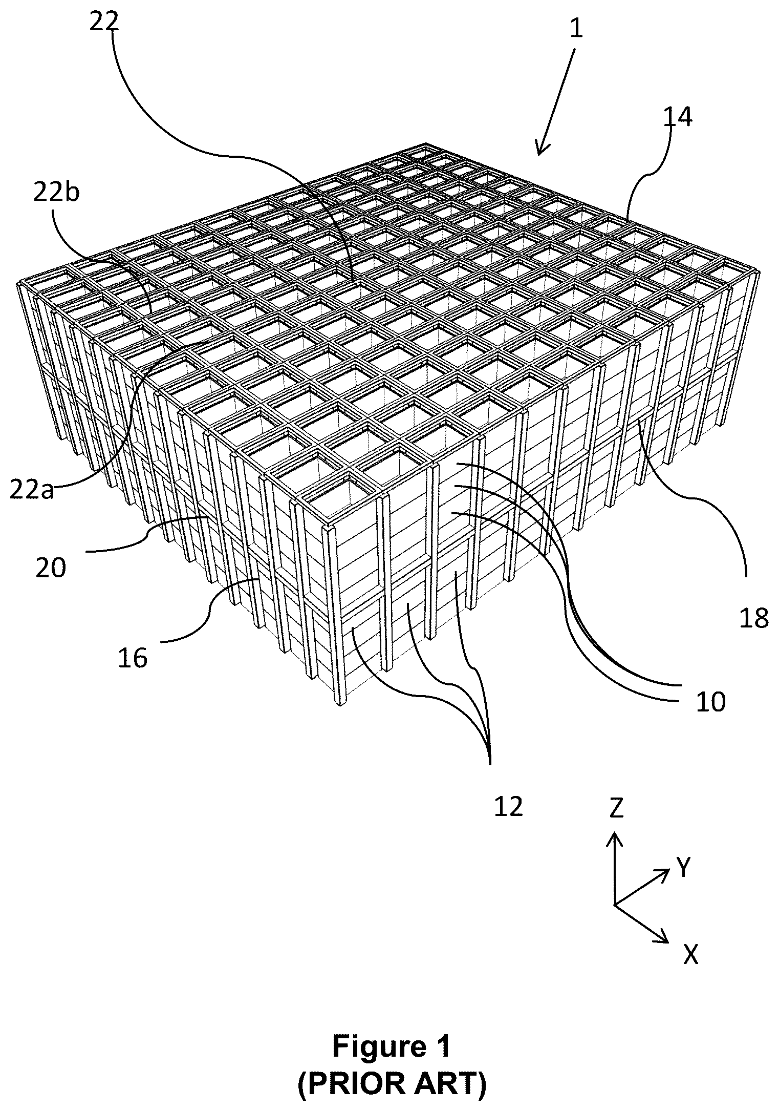Patent US12617610 — Grid framework structure — Figure 1