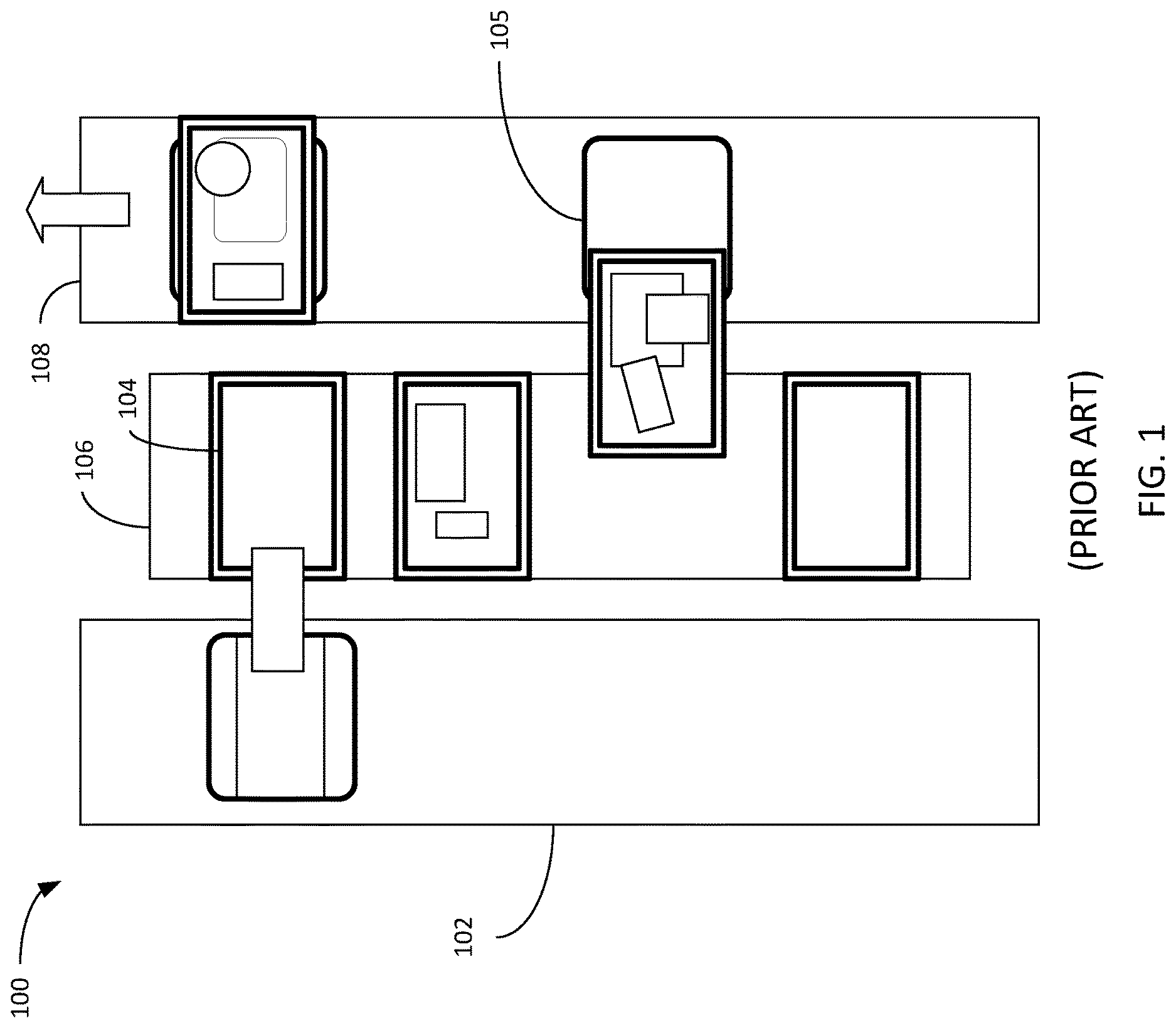 Patent US12617613 Figure 1 – Systems and methods for a high throughput sortation system