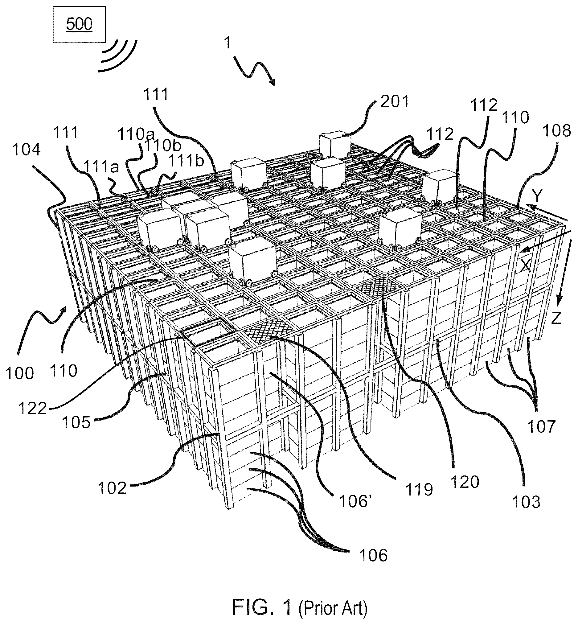 Patent US12617619 — Container handling module — Figure 1