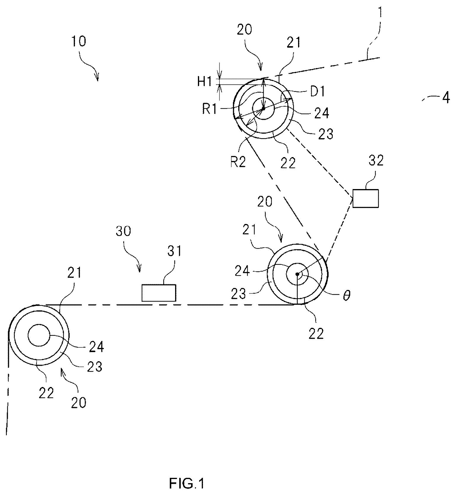 Patent US12617641 — Sheet transportation device — Figure 1