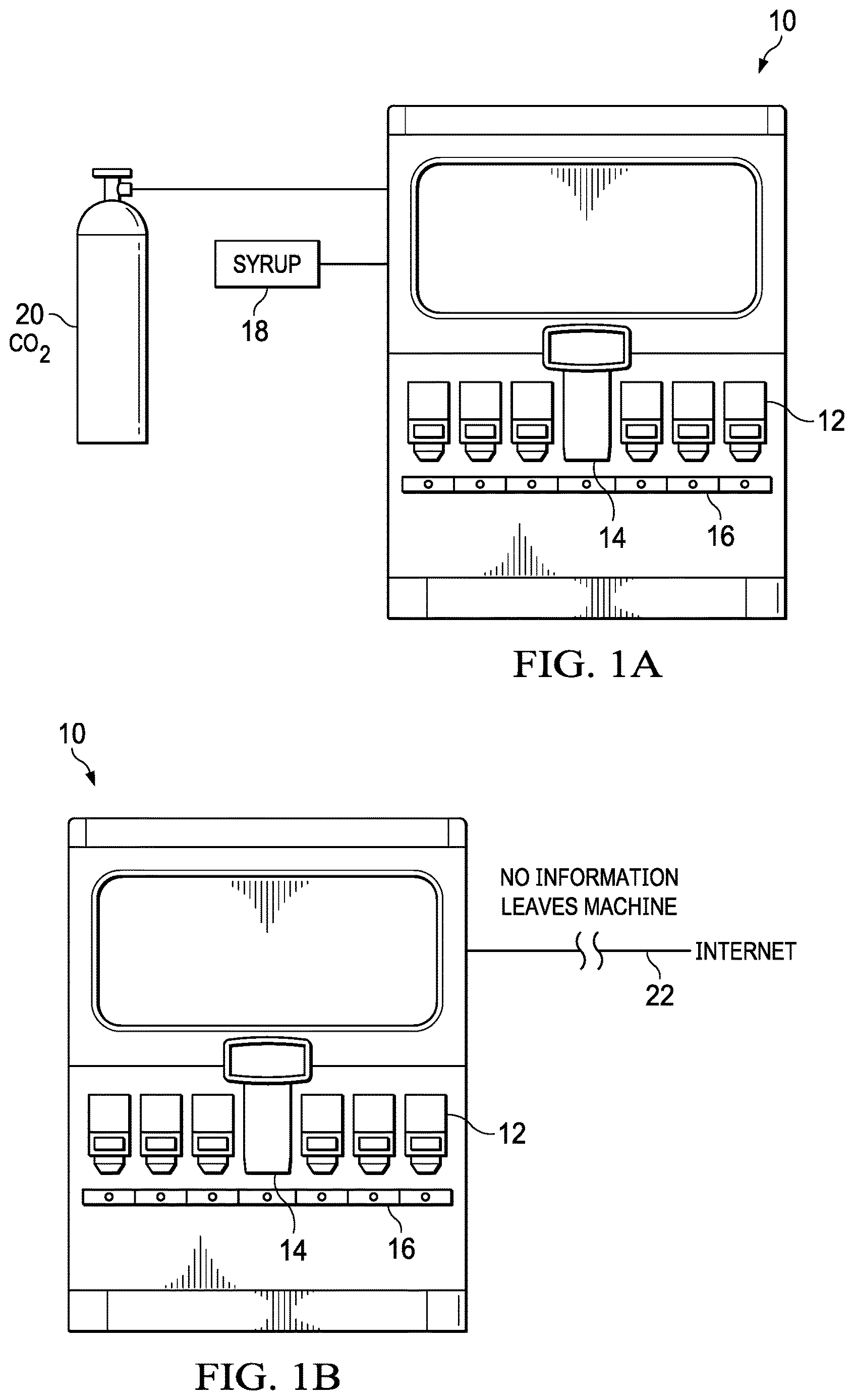 Patent US12617666 — Touchless and data management drink dispensing device — Figure 1
