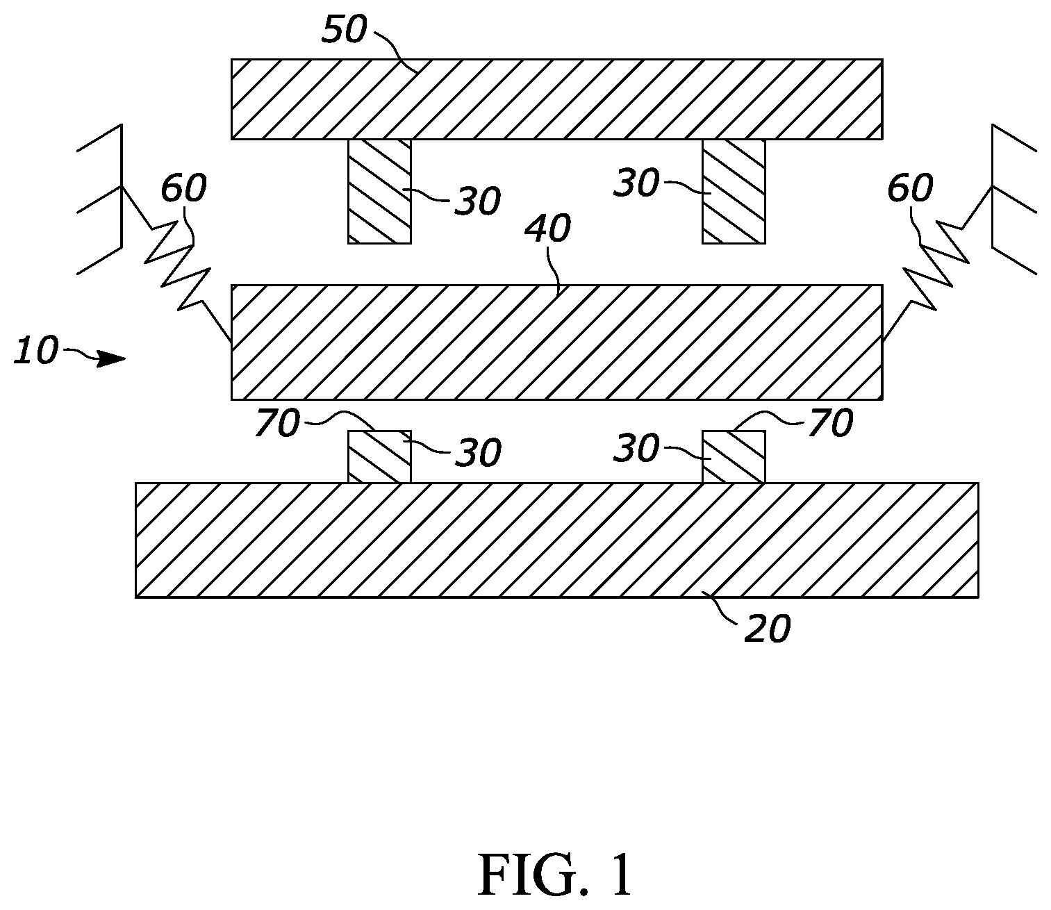 Patent US12617670 — MEMS bump stopper surface features — Figure 1