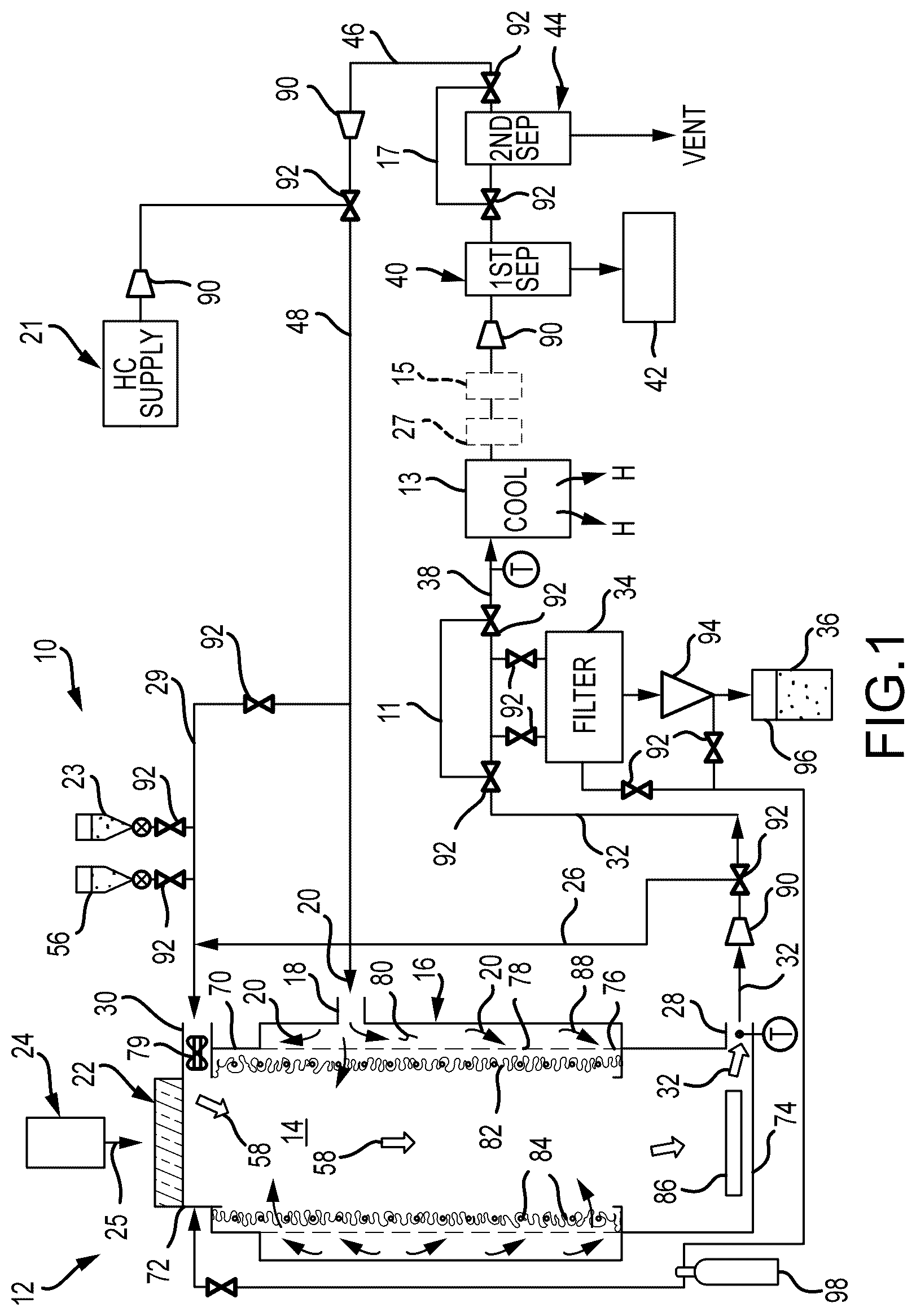 Patent US12617675 — Systems and methods of pyrolyzing hydrocarbons — Figure 1