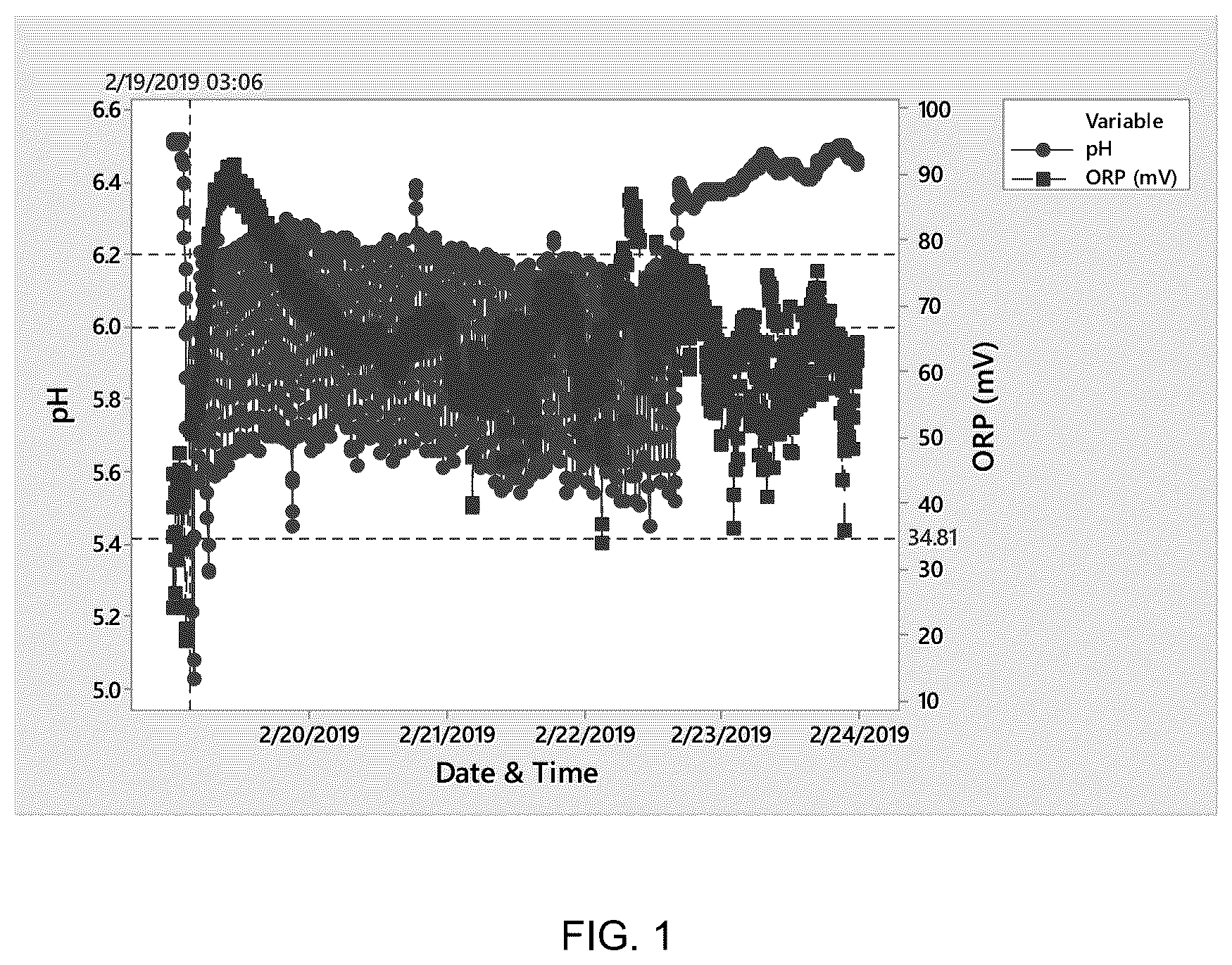 Patent US12617701 — Use of a chlorine dioxide precursor for controlling ion metabolism of bacteria in cooling water systems — Figure 1