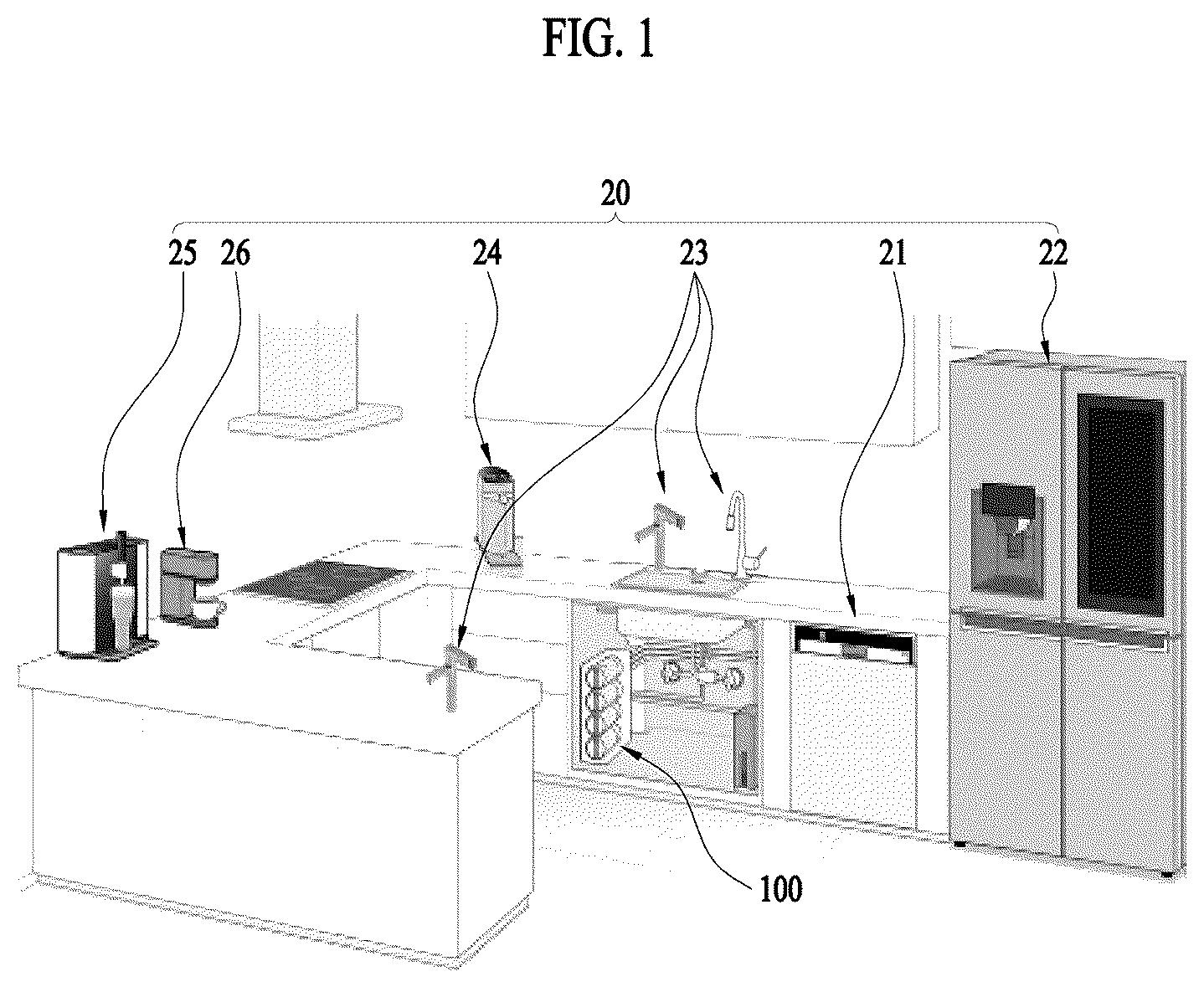 Patent US12617704 — Water purifier — Figure 1