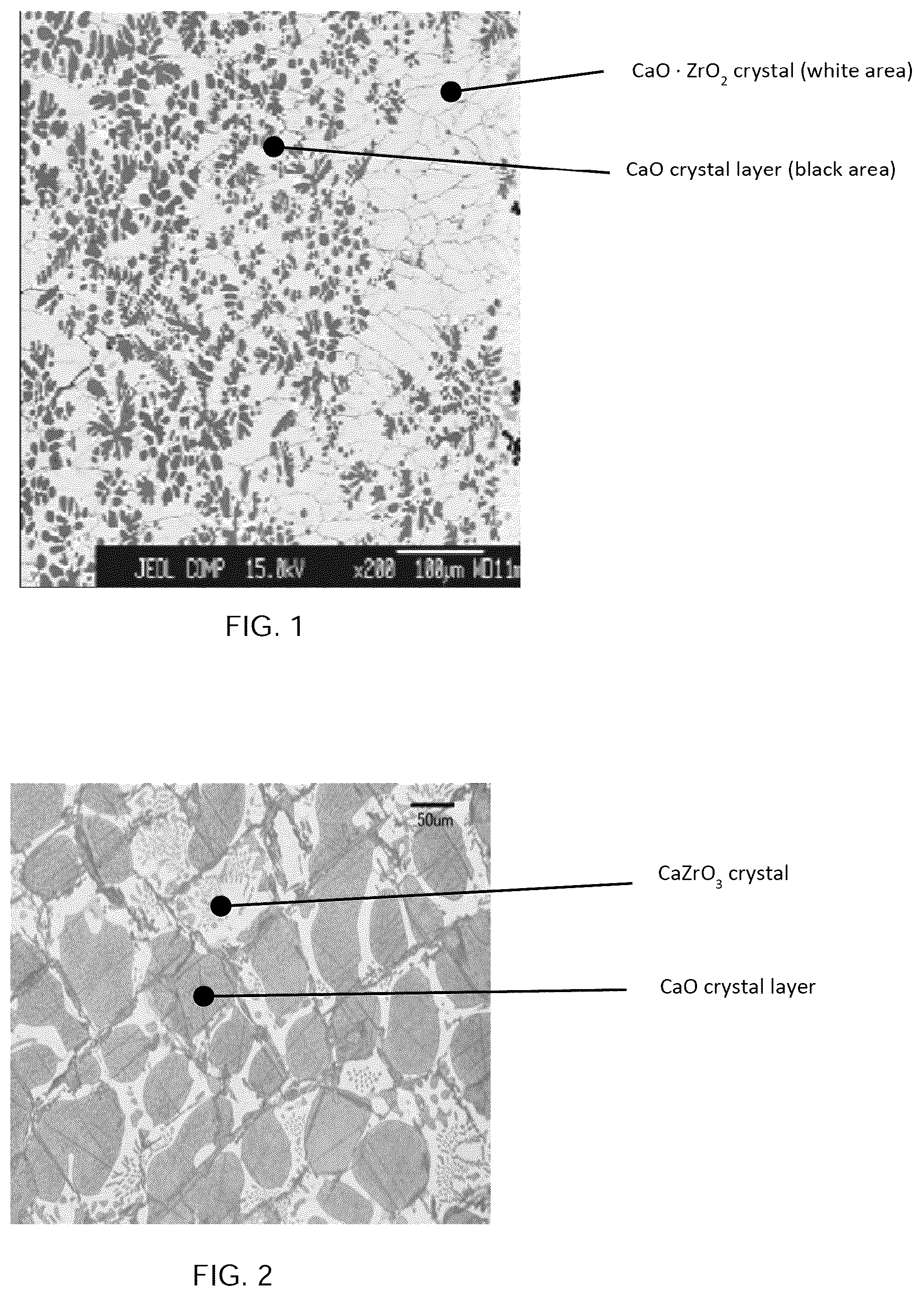 Patent US12617728 — CaO—ZrO 2 composition, method for producing CaO—ZrO 2 composition, and CaO—ZrO 2 -containing refractory material and casting nozzle — Figure 1