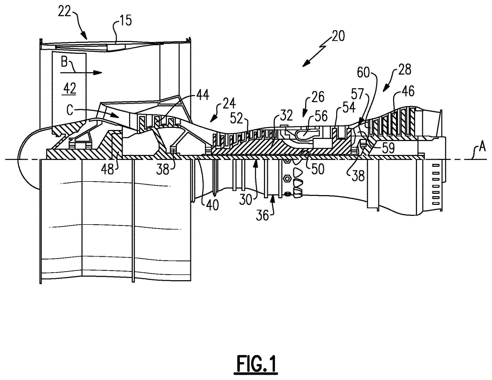 Patent US12617734 — Ceramic matrix composite article and method of making the same — Figure 1