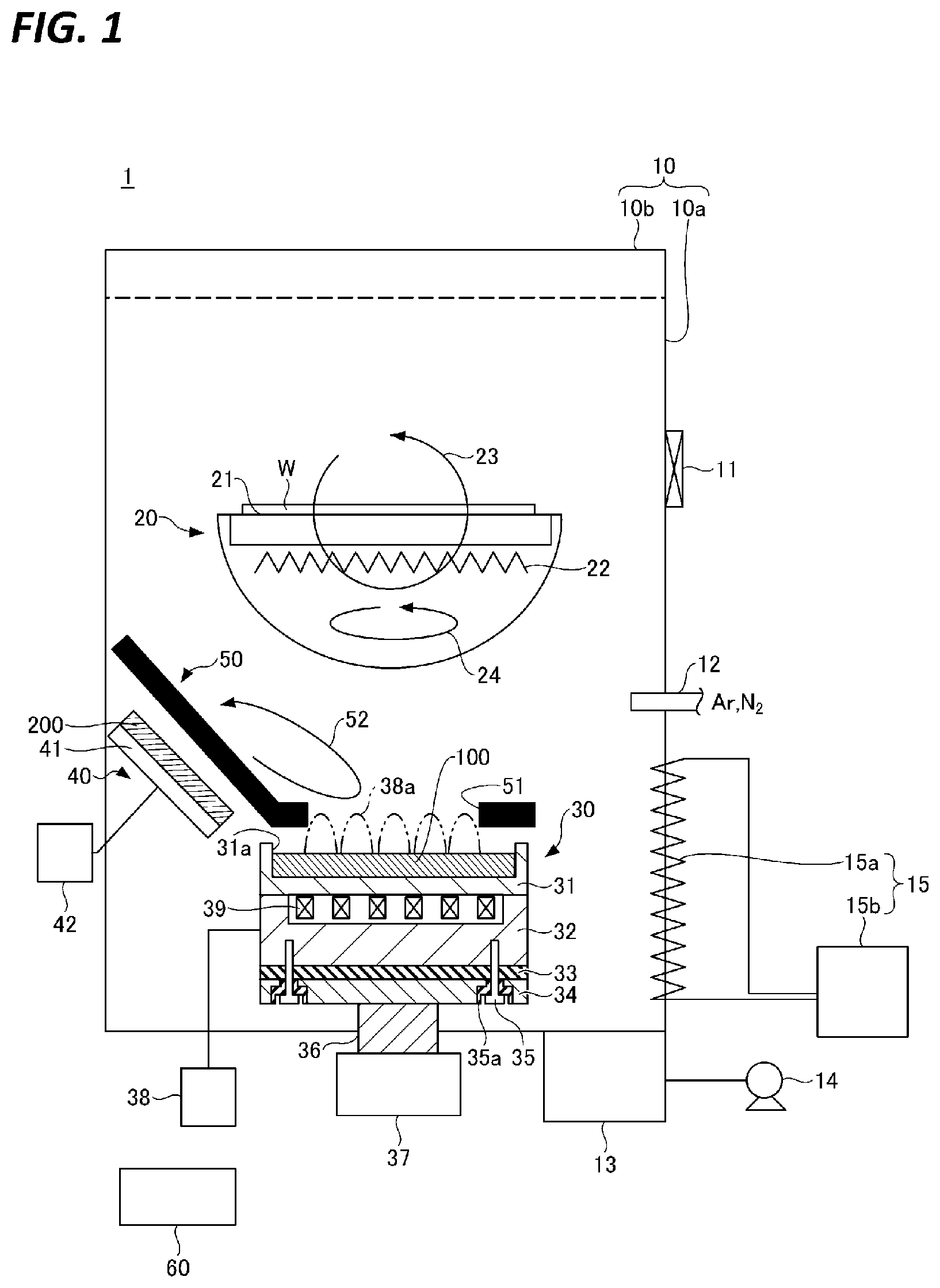 Patent US12618142 — Substrate processing apparatus and substrate processing method — Figure 1