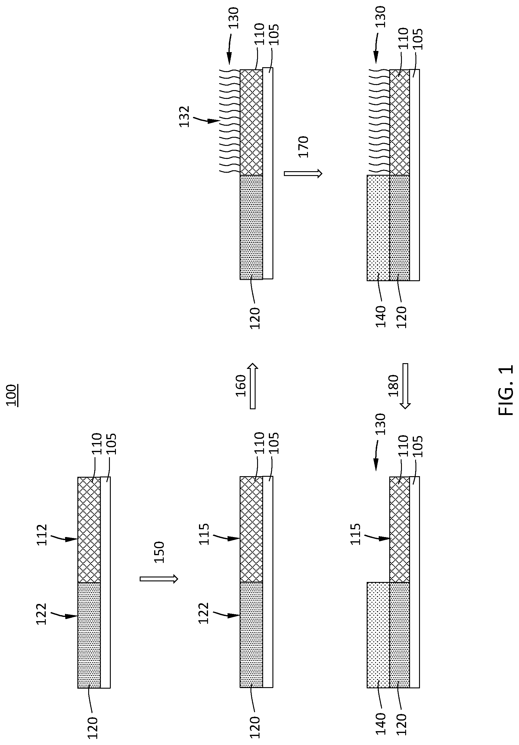 Patent US12618144 — Surface treatment for selective deposition — Figure 1