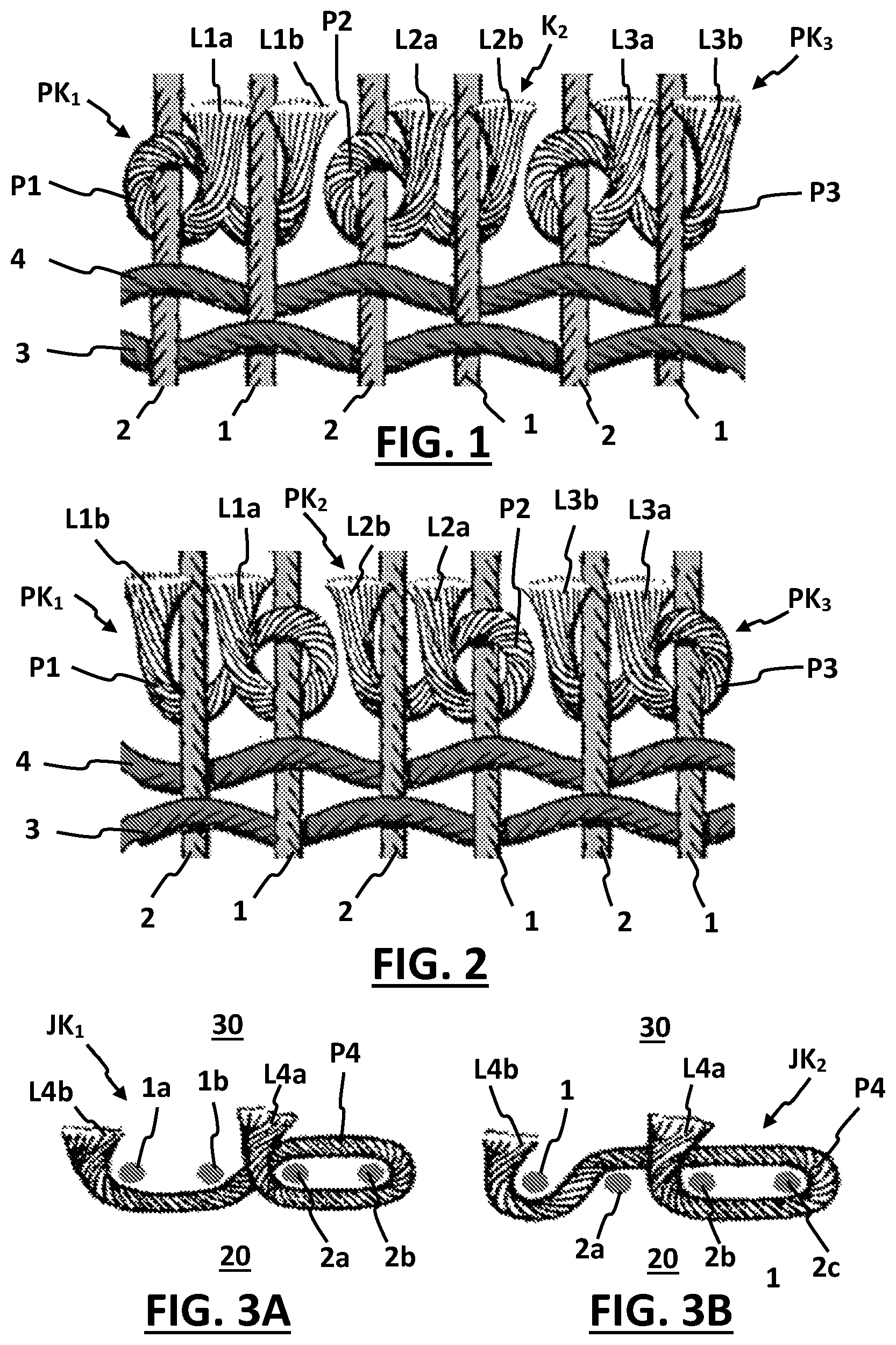 Patent US12618178 Figure 1 – Weaving machine and method for manufacturing pile fabrics with knotted pile yarns