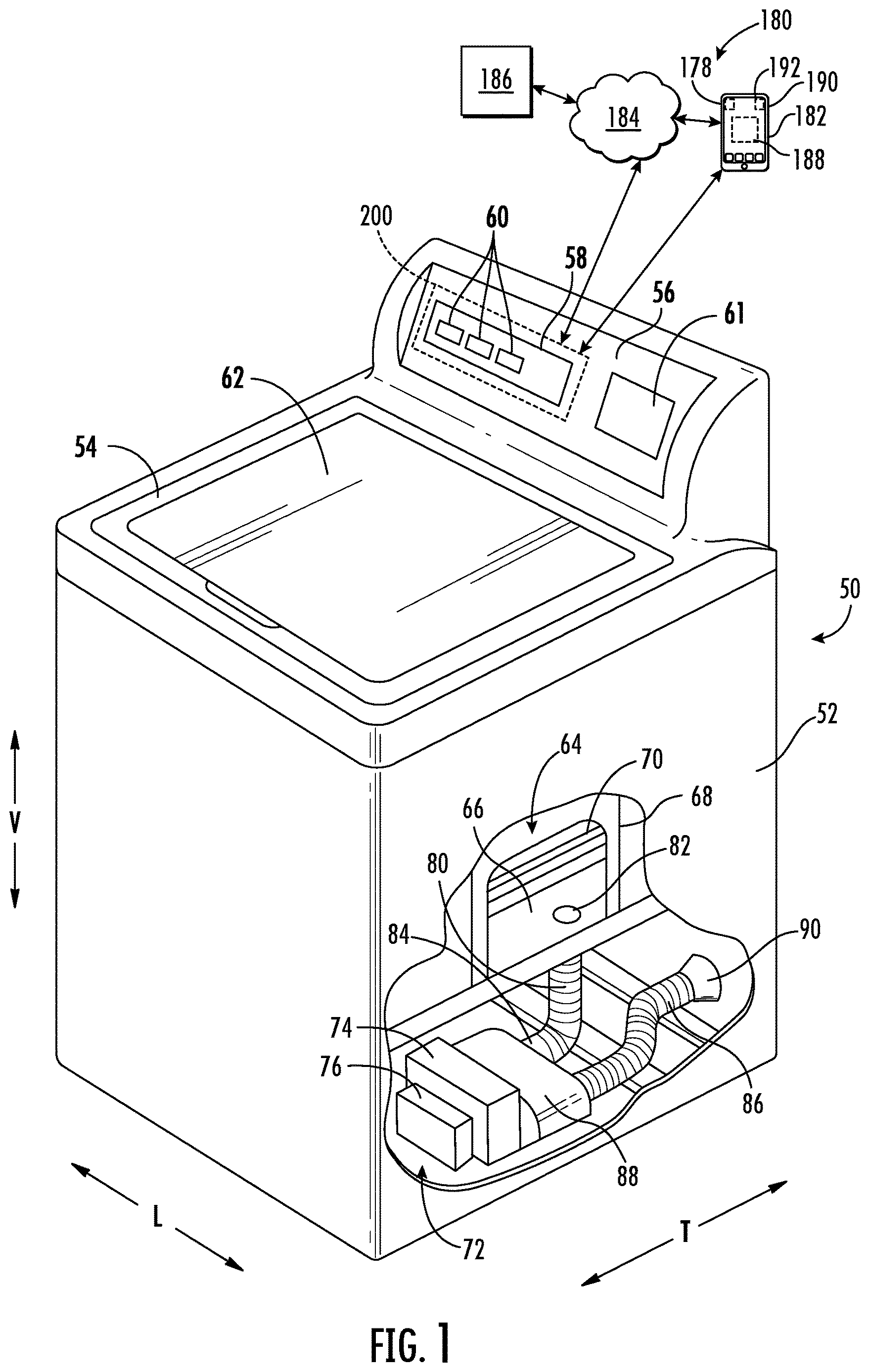 Patent US12618181 — Calibration cycles in washing machine appliances — Figure 1