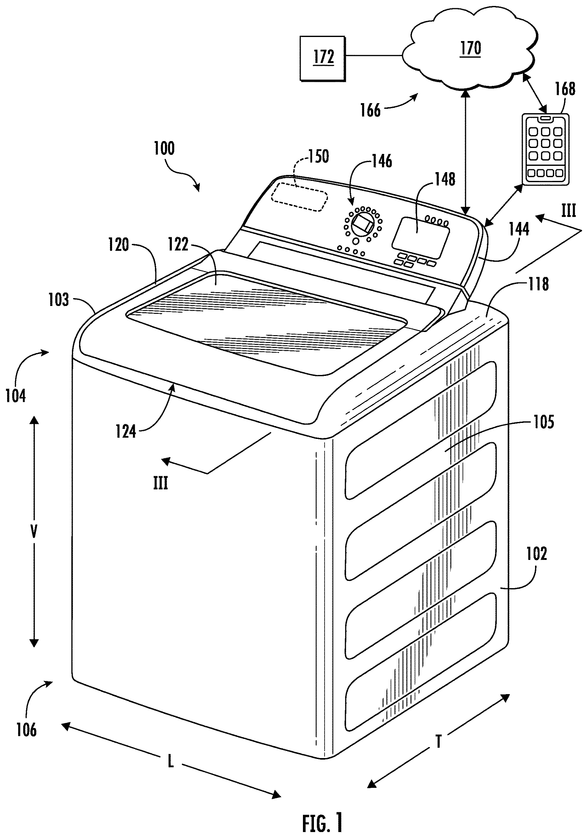 Patent US12618185 — Method for controlling an agitation cycle in a washing machine — Figure 1