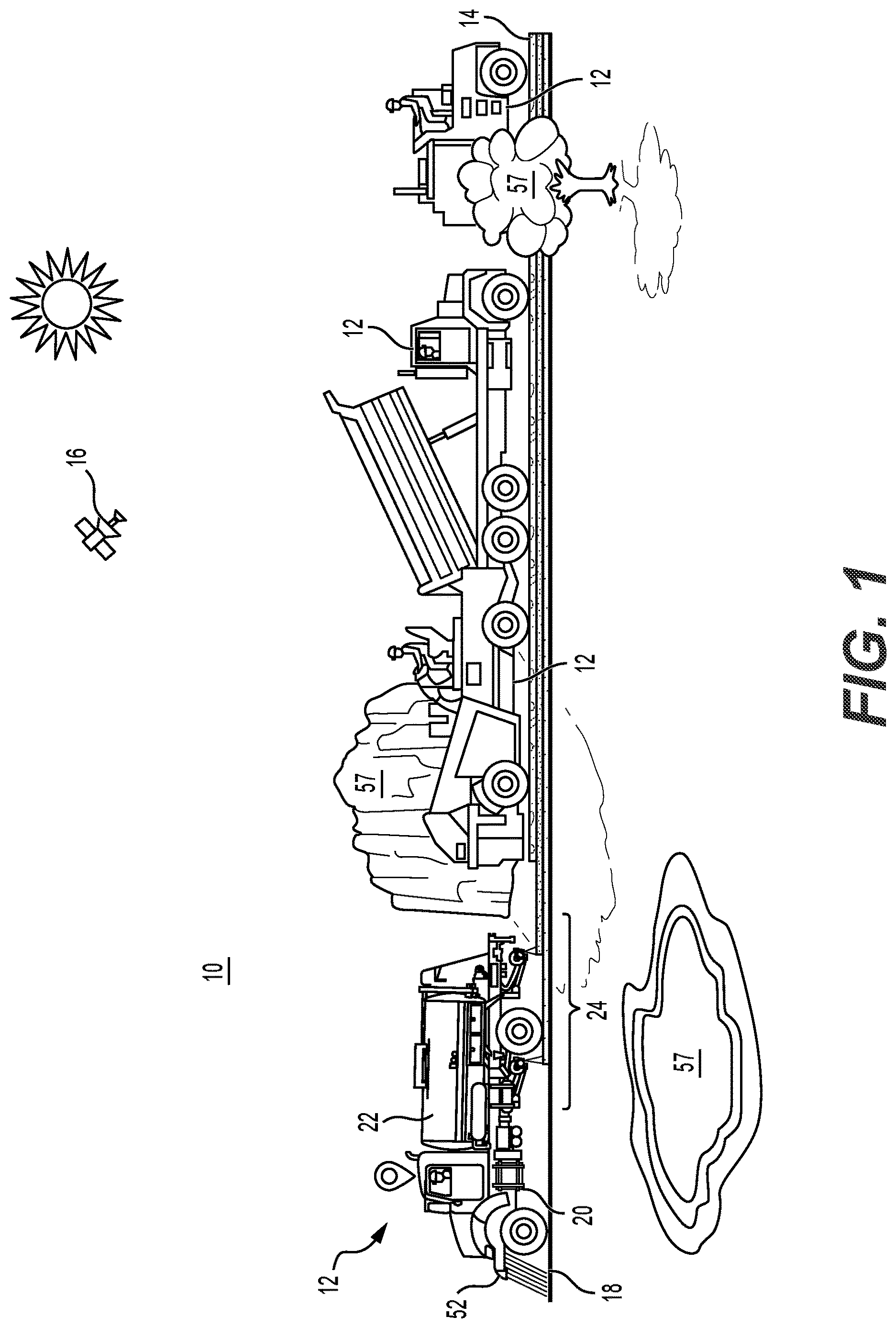 Patent US12618203 — Machine, system and method for road construction — Figure 1